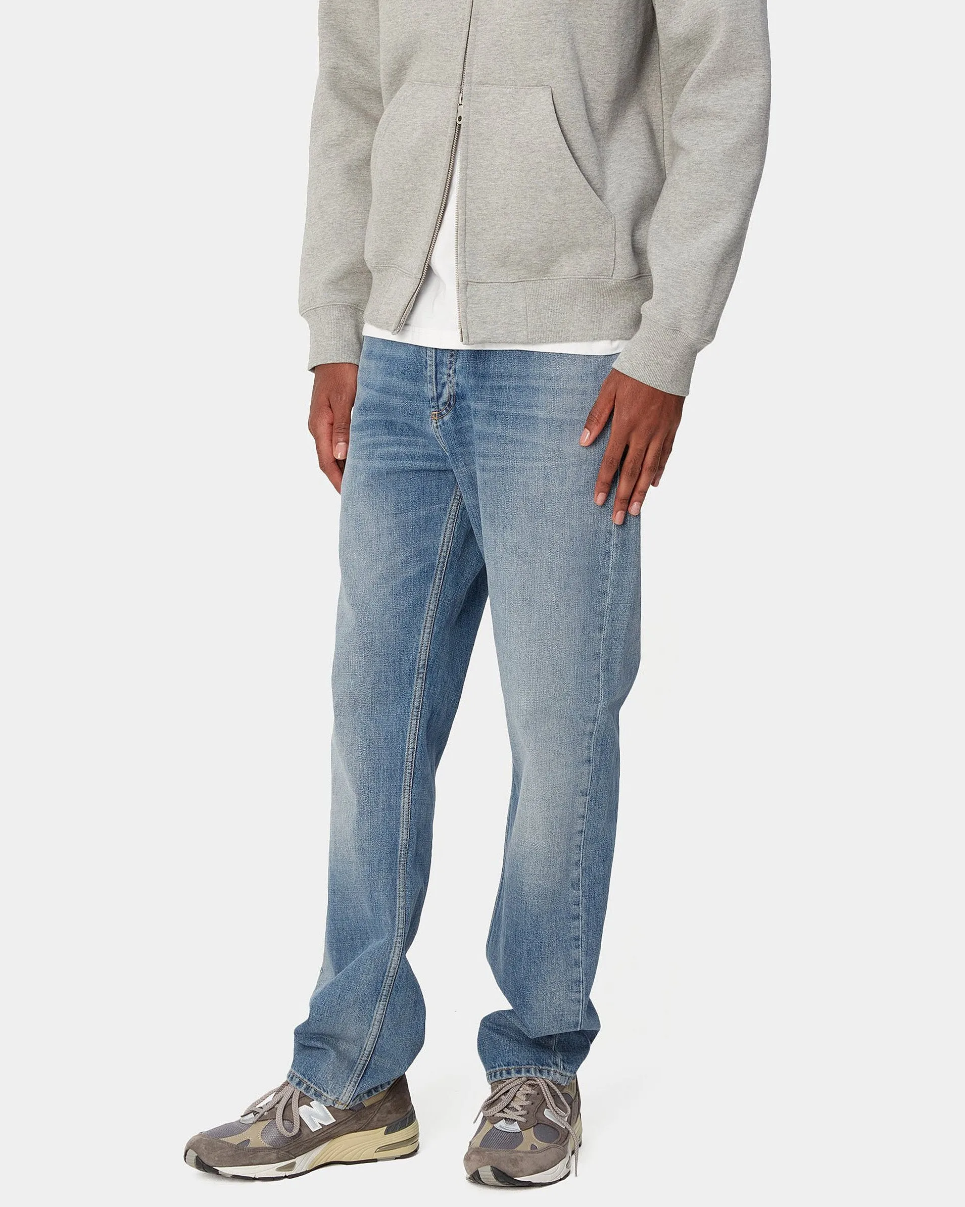 Carhartt WIP Marlow Pant Relaxed Straight Mens Jeans - Blue Worn Bleached | Carhartt WIP Jeans | JEANSTORE
