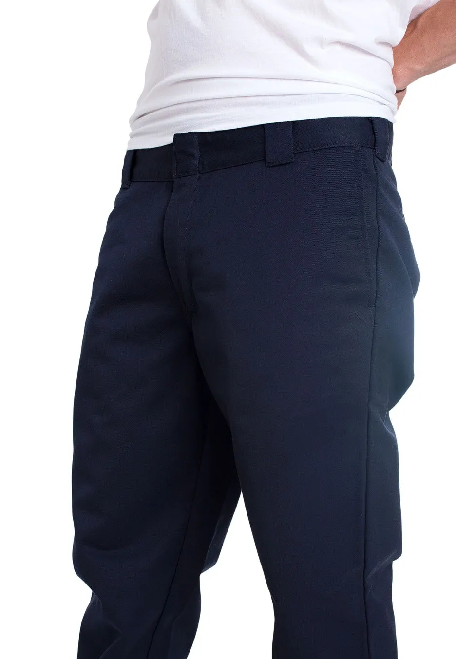Carhartt WIP - Master Denison Twill Dark Navy Rinsed - Pants Fashionable Cut