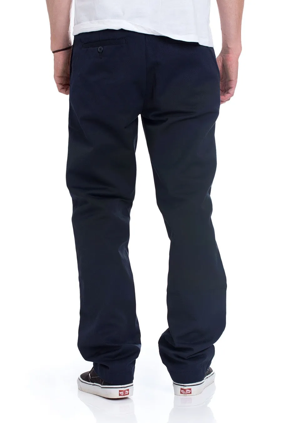 Carhartt WIP - Master Denison Twill Dark Navy Rinsed - Pants Fashionable Cut