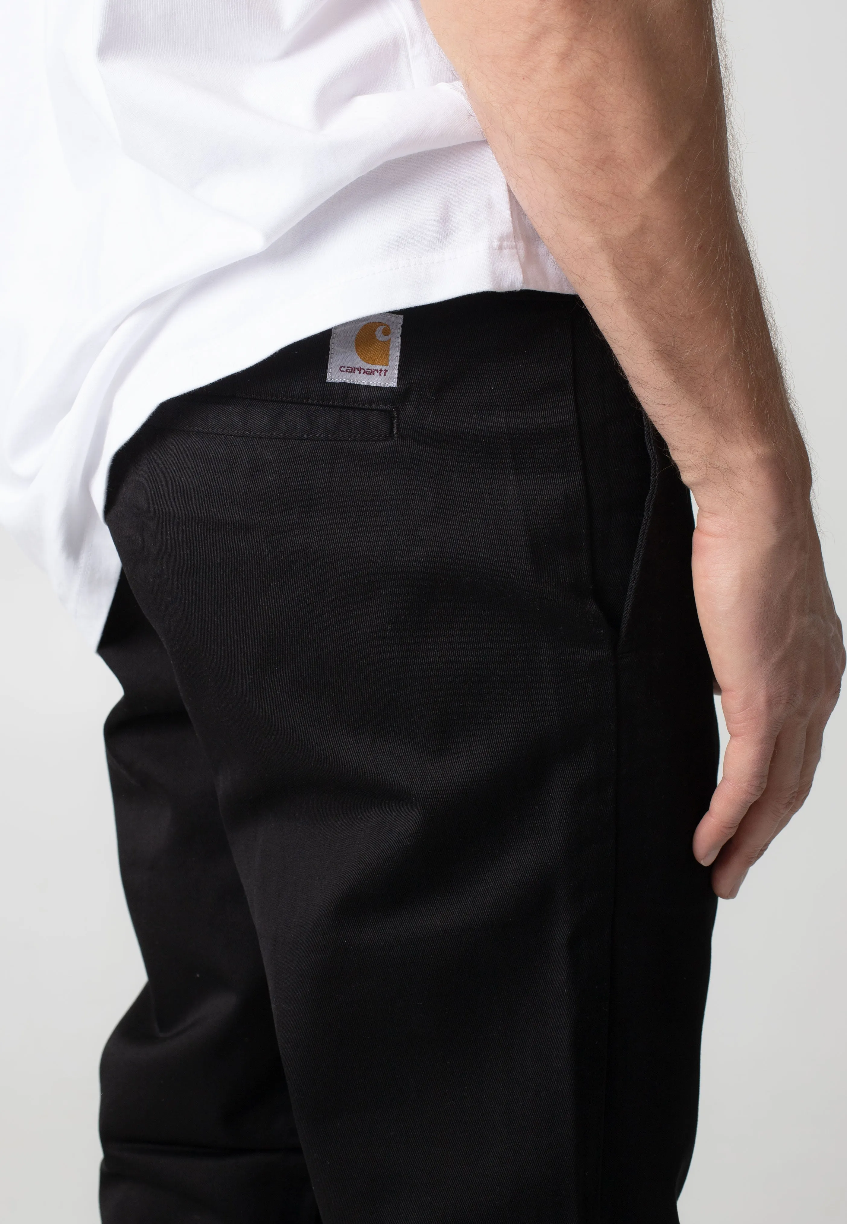 Carhartt WIP - Master Rinsed Black - Pants Stylish Waist