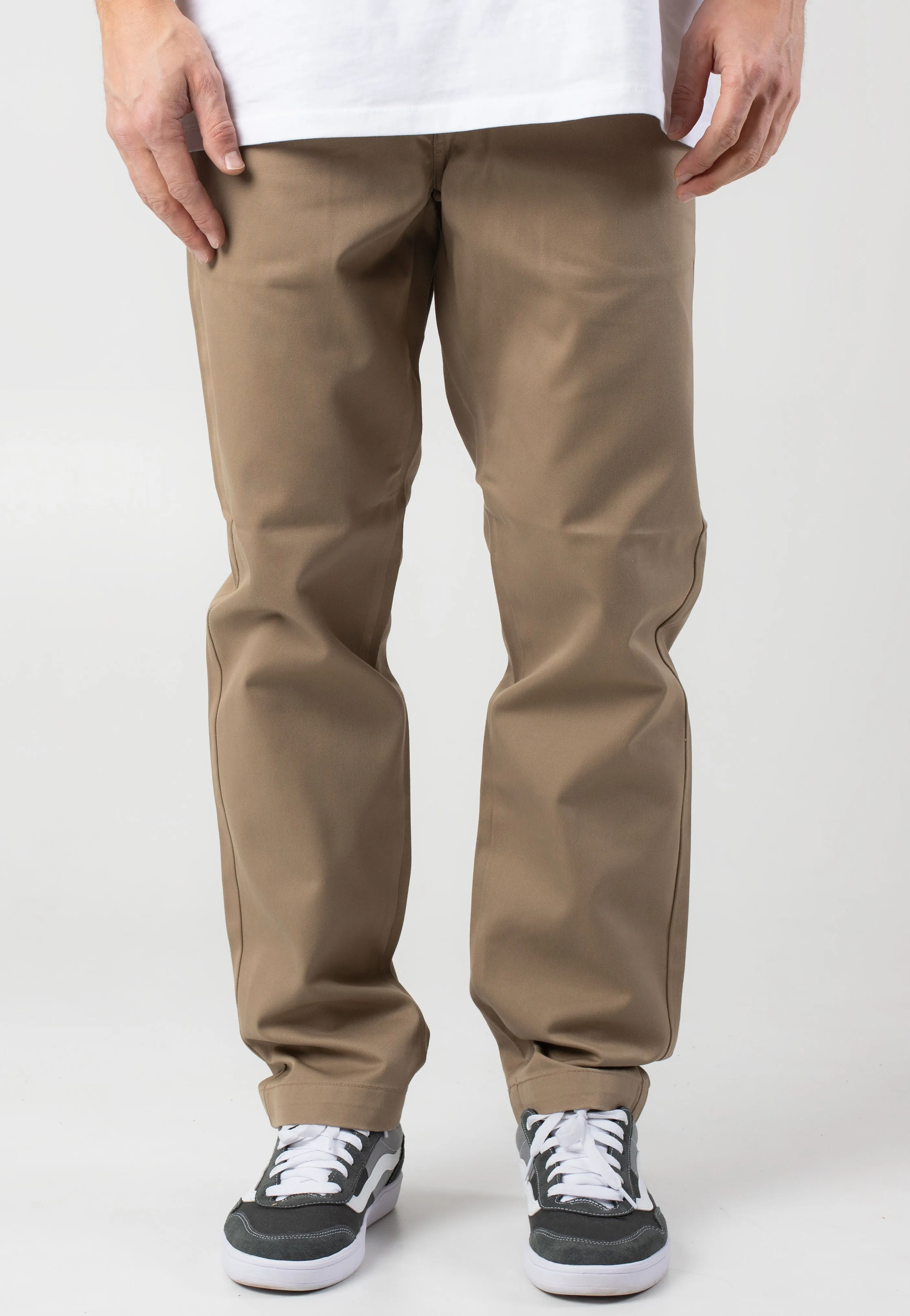 Transitional Style Carhartt WIP - Master Rinsed Leather - Pants