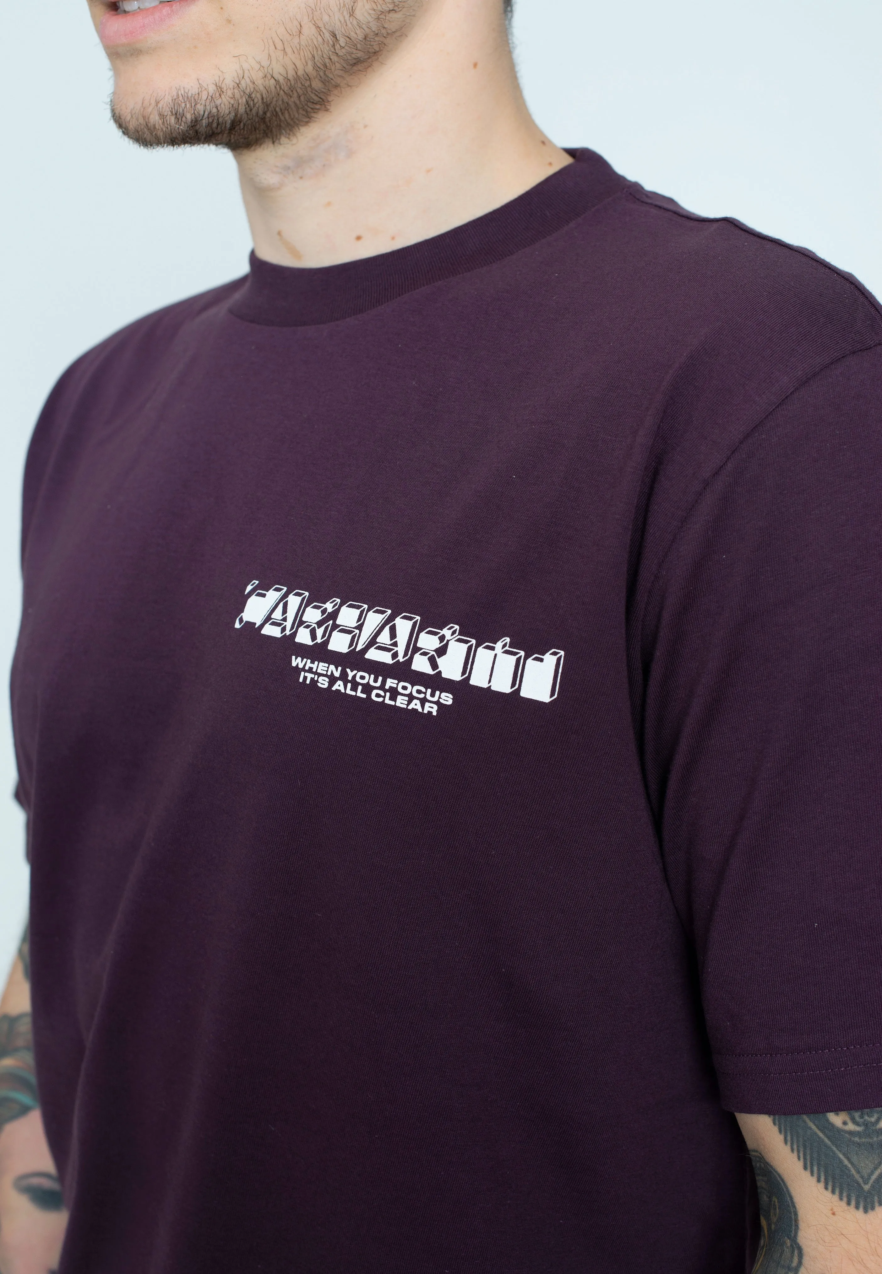 Carhartt WIP - Natural Surveillance Dark Plum - T-Shirt Quality Cotton