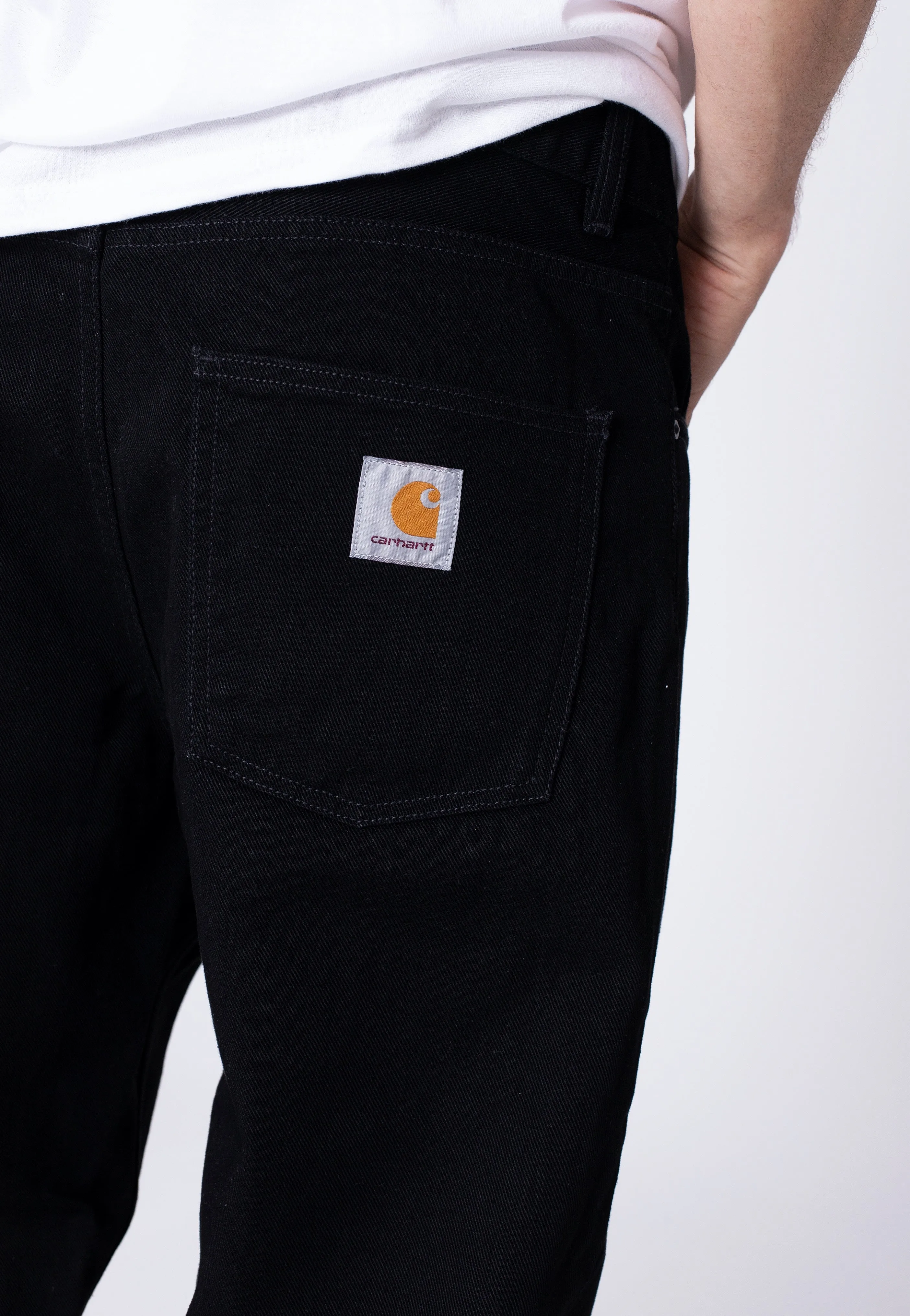 Carhartt WIP - Newel Black One Wash - Jeans Refined Detail