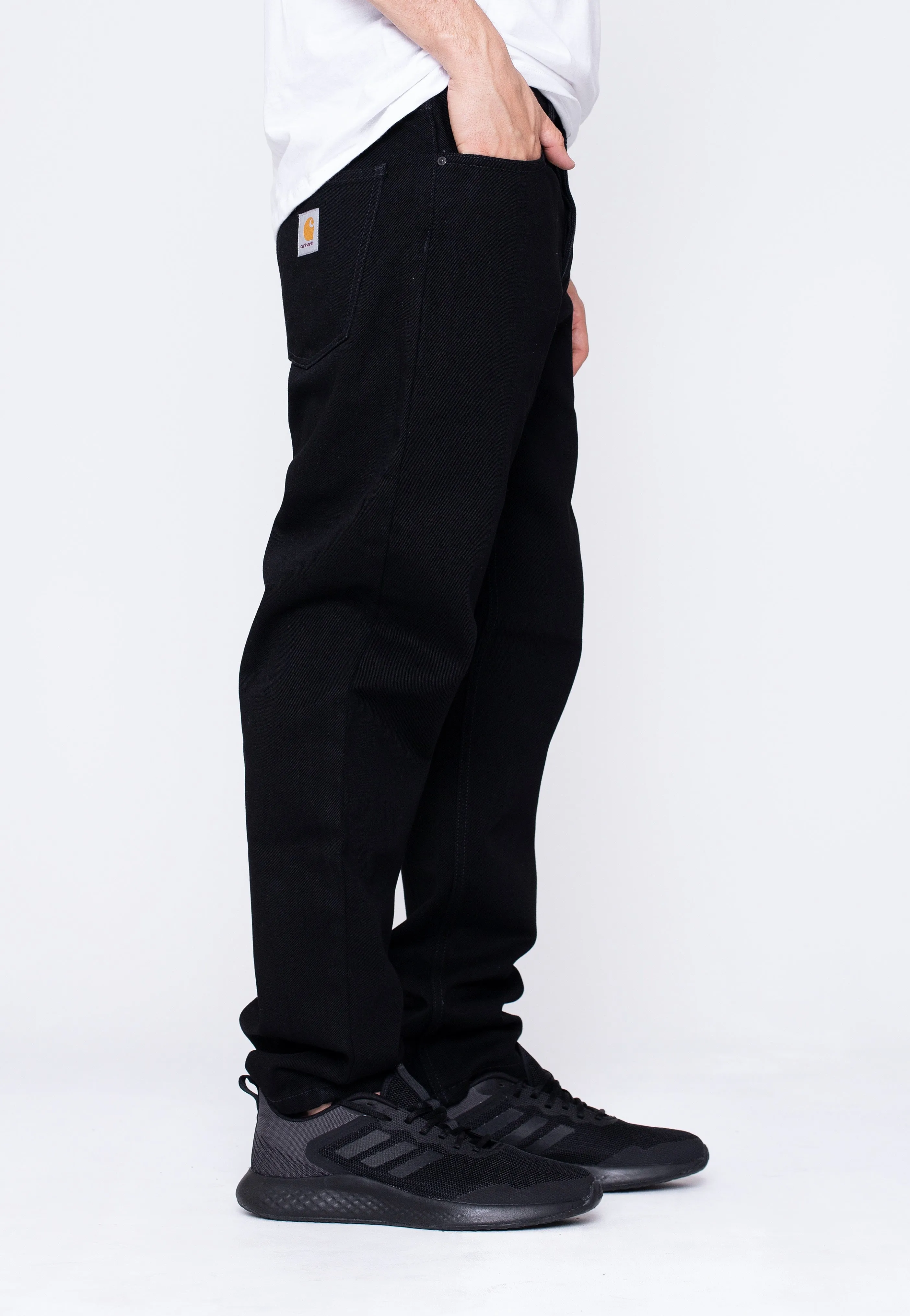 Carhartt WIP - Newel Black One Wash - Jeans Refined Detail