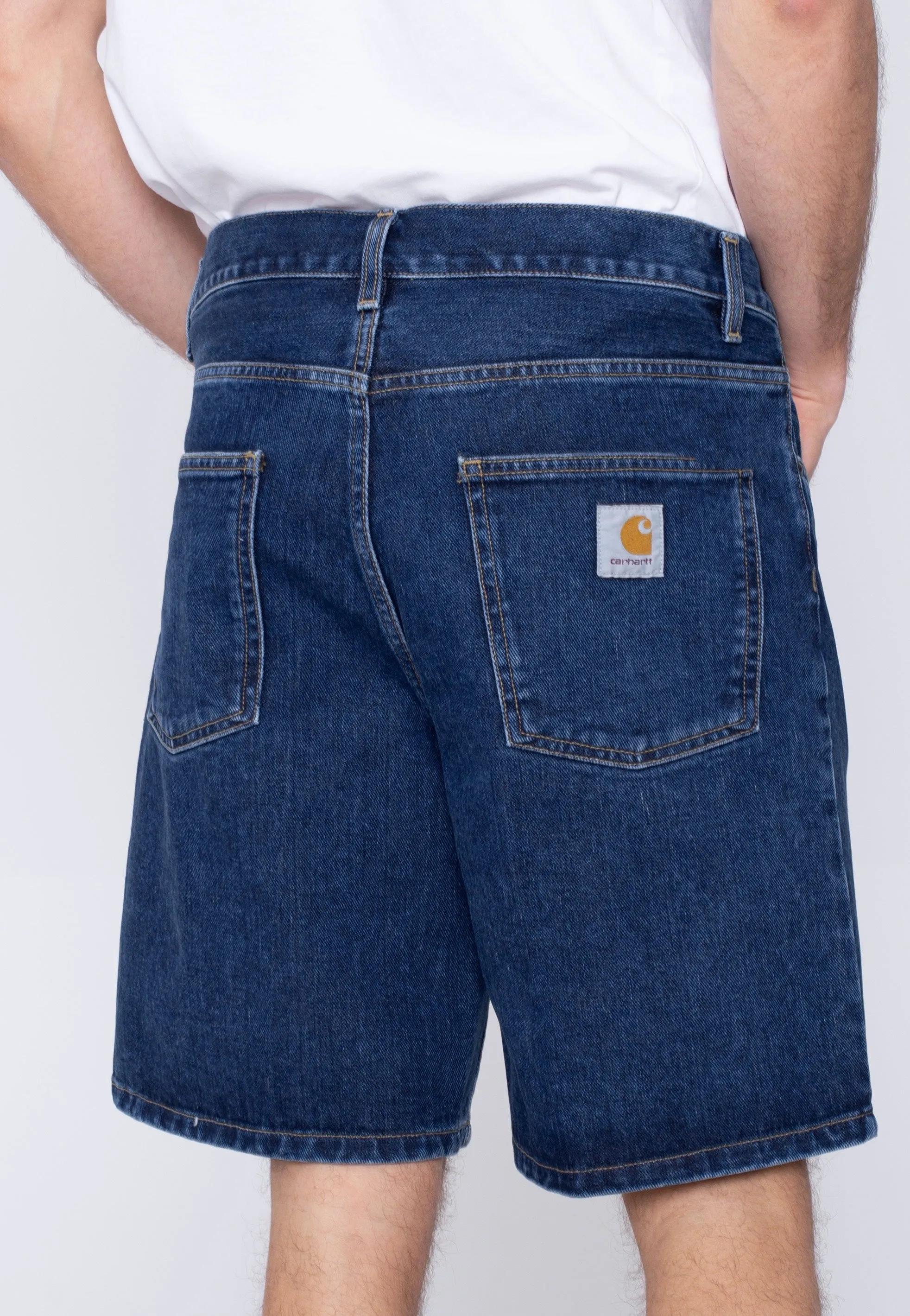 Carhartt WIP - Newel Blue Stone Washed - Shorts Relax Fit