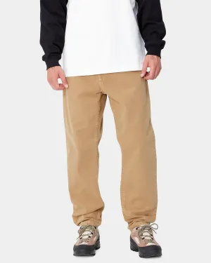 Carhartt WIP Newel Pant Relaxed Tapered Mens Jeans - Peanut Stone Dyed | Carhartt WIP Chinos & Non-Denim Pants | JEANSTORE
