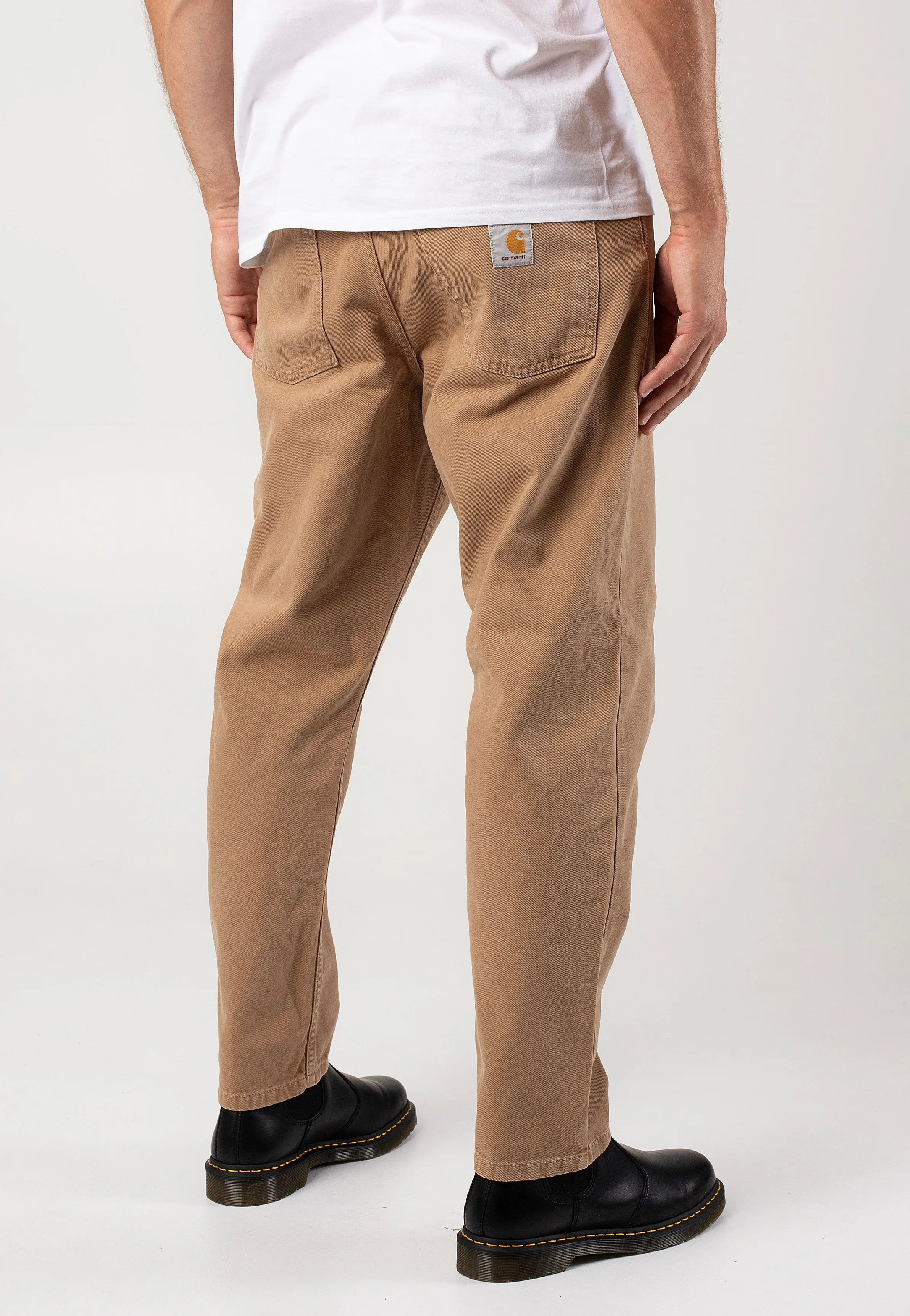 Carhartt WIP - Newel Stone Dyed Peanut - Pants Flattering Design