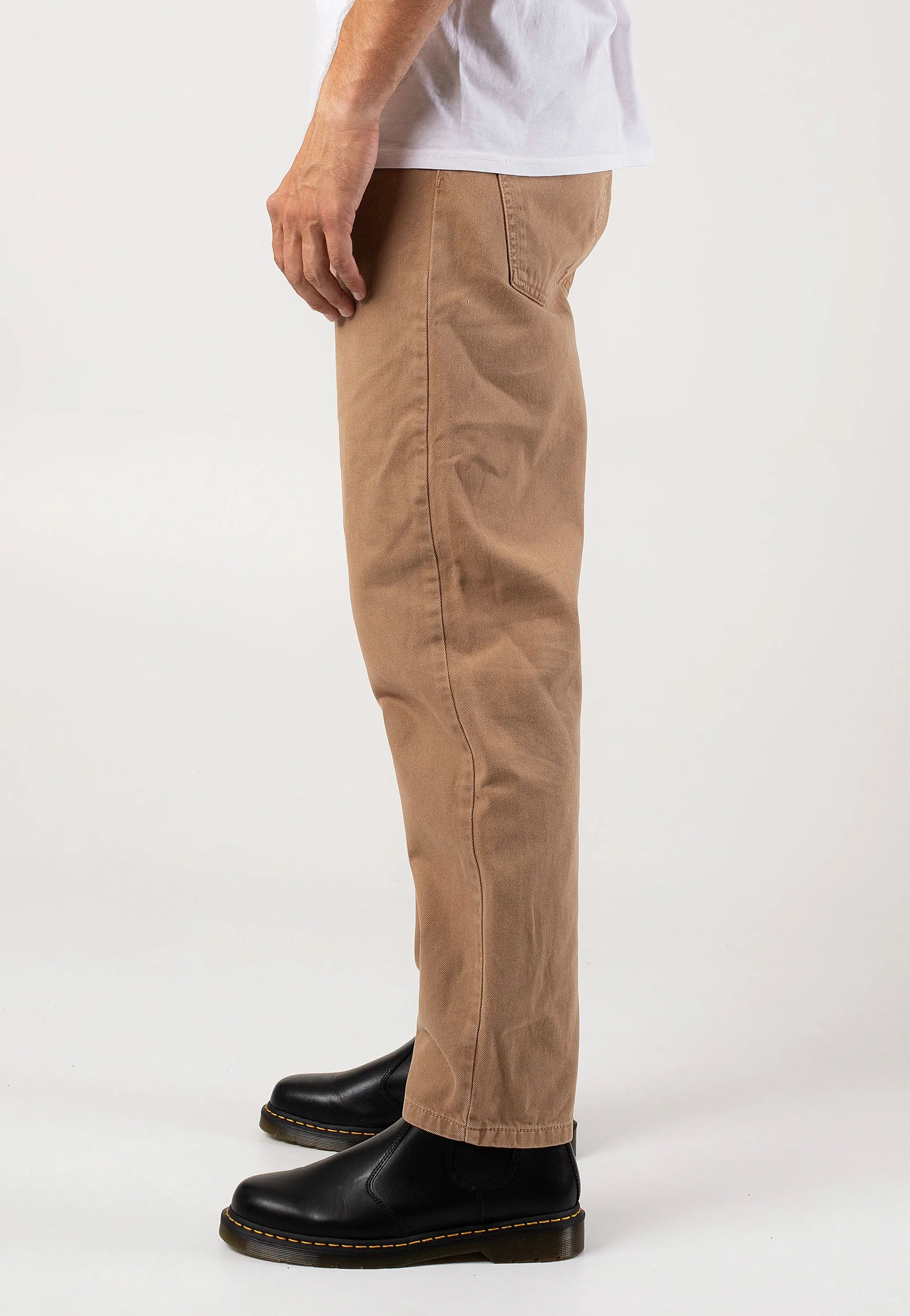 Carhartt WIP - Newel Stone Dyed Peanut - Pants Flattering Design