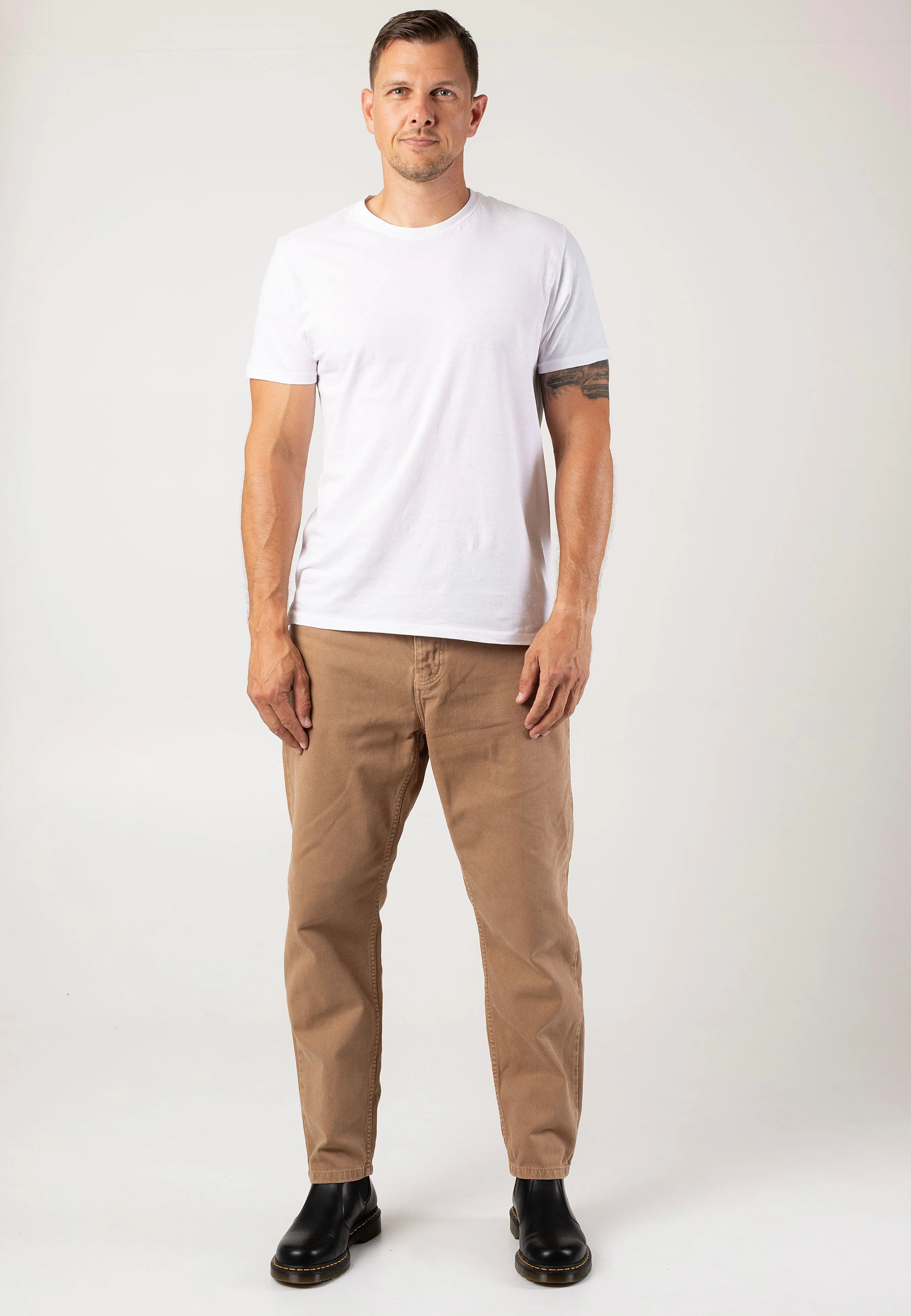 Carhartt WIP - Newel Stone Dyed Peanut - Pants Flattering Design