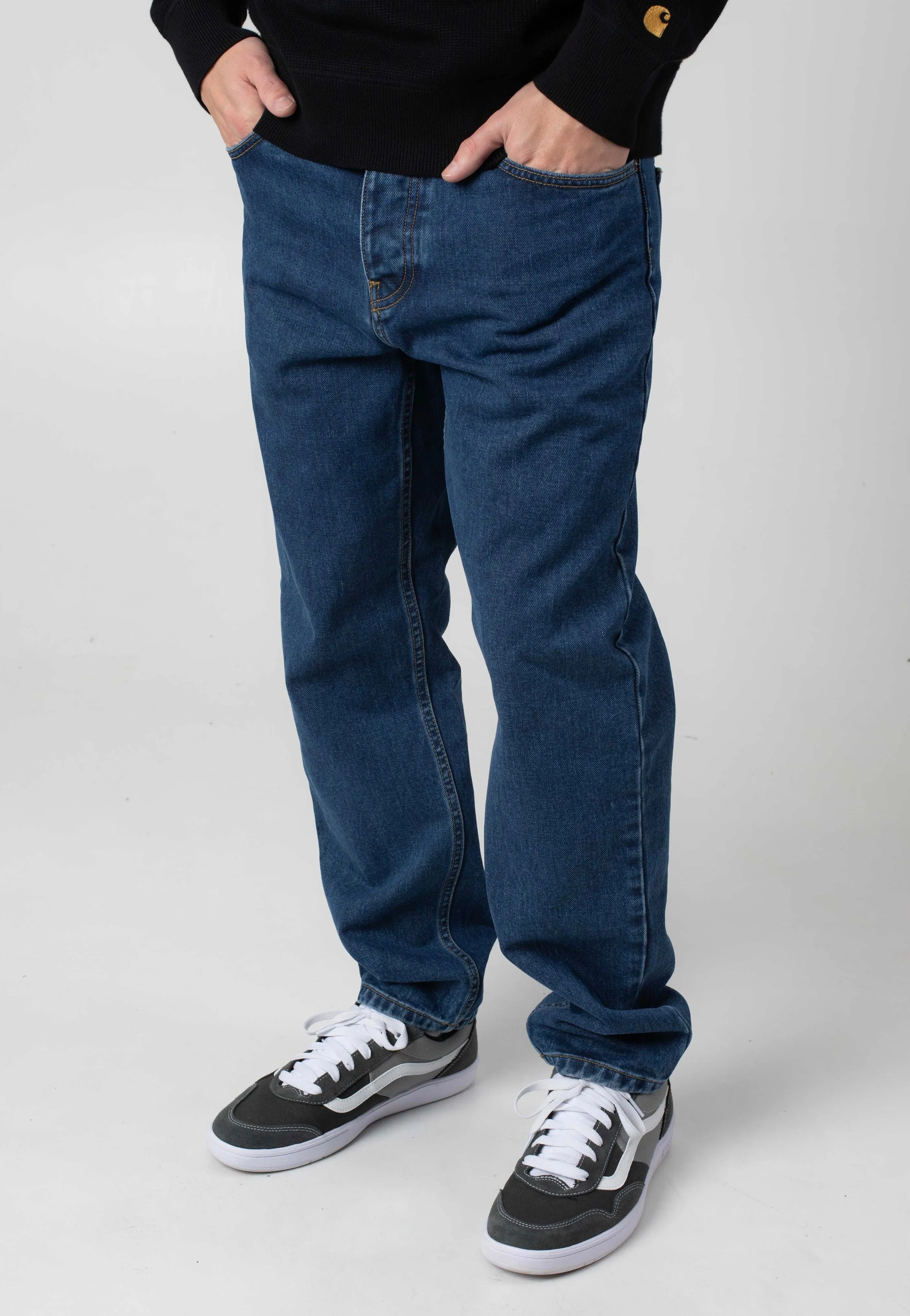 Carhartt WIP - Newel Stone Washed Blue - Pants Everyday Essential