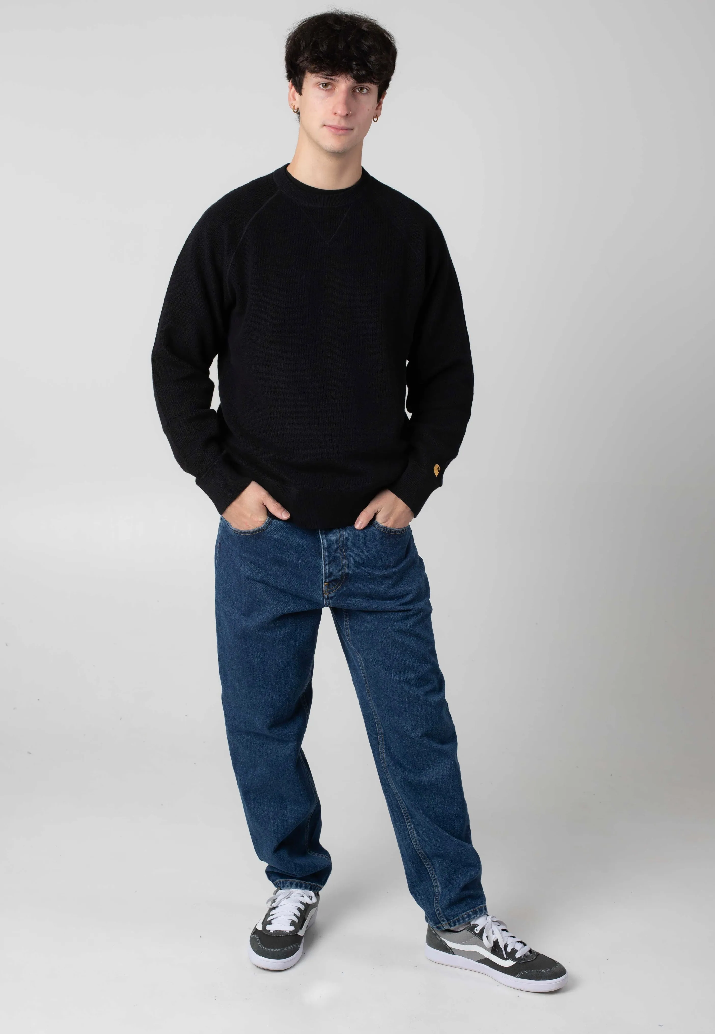 Carhartt WIP - Newel Stone Washed Blue - Pants Everyday Essential