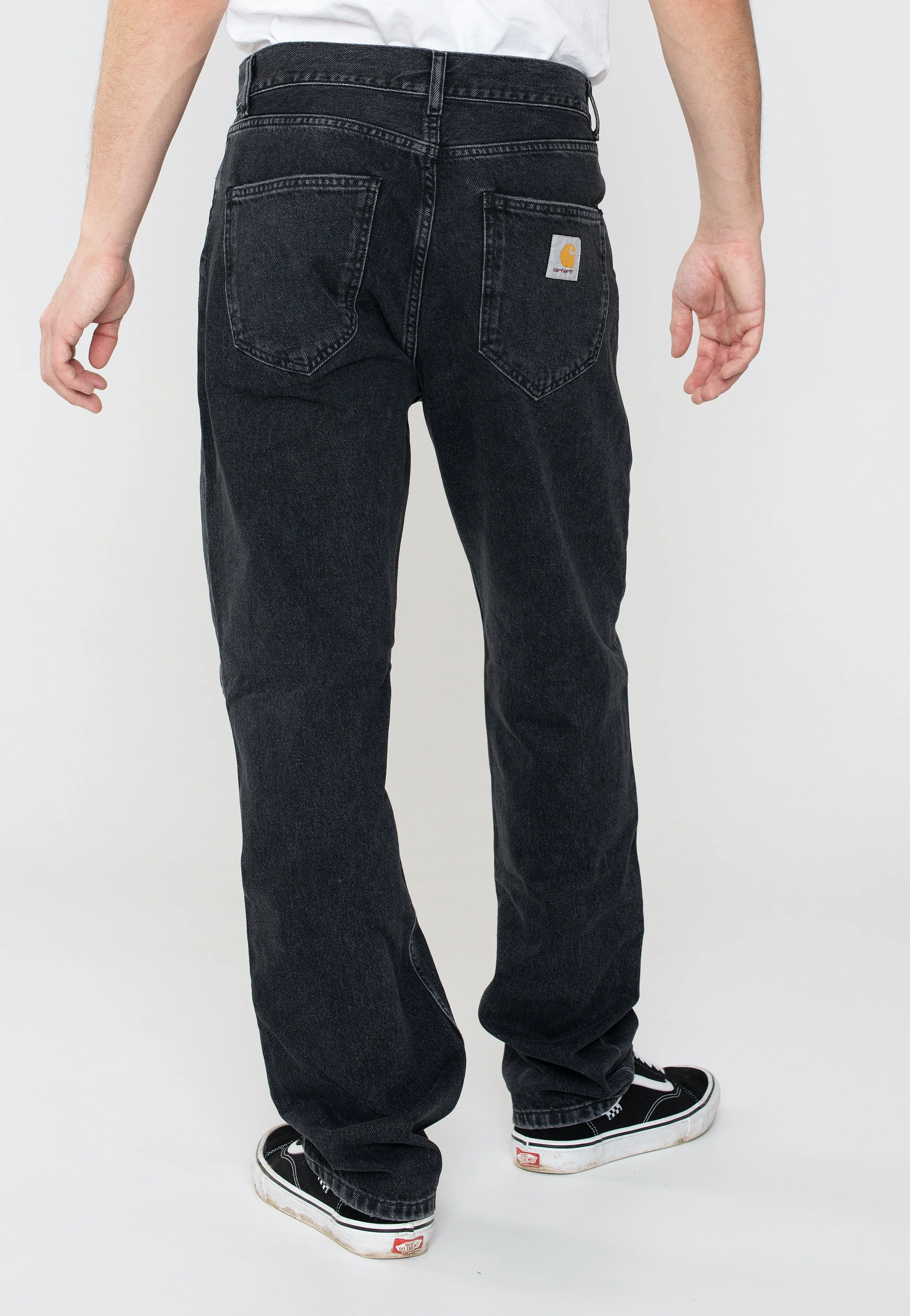 Carhartt WIP - Nolan Stone Washed Black - Jeans Body Contour