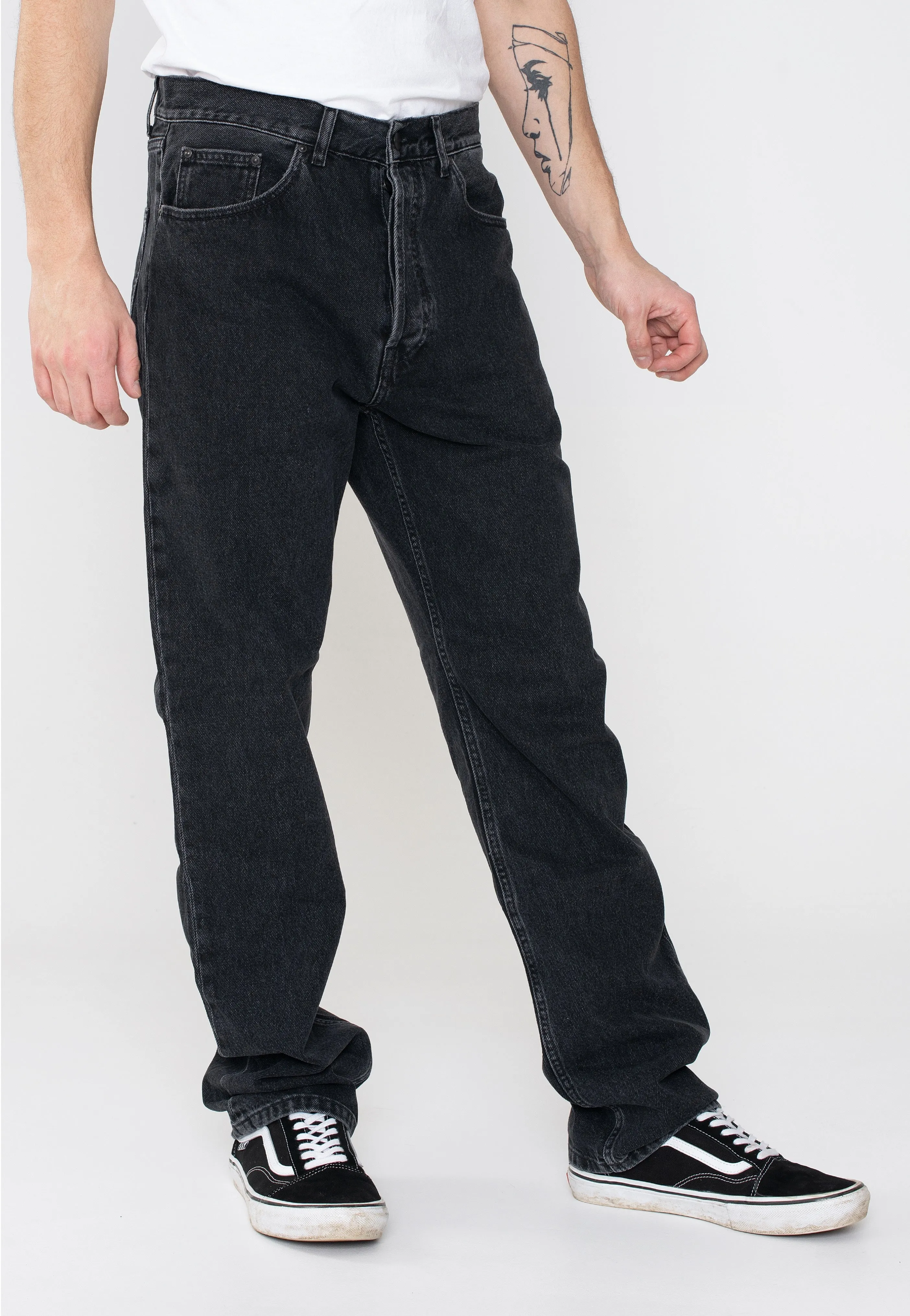 Carhartt WIP - Nolan Stone Washed Black - Jeans Everyday Wear