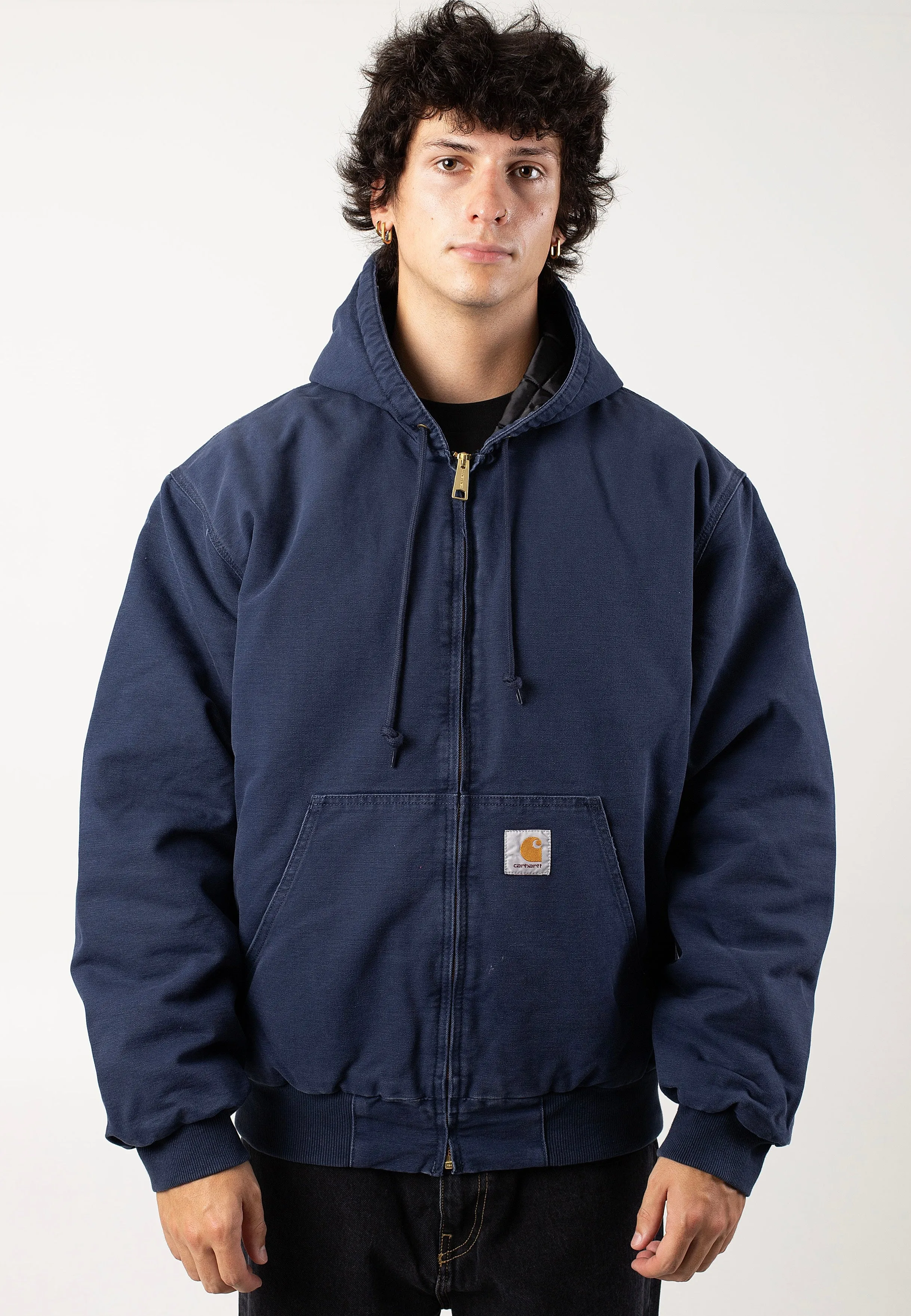 Carhartt WIP - Og Active Aged Canvas Air Force Blue - Jacket Adjustable Hood