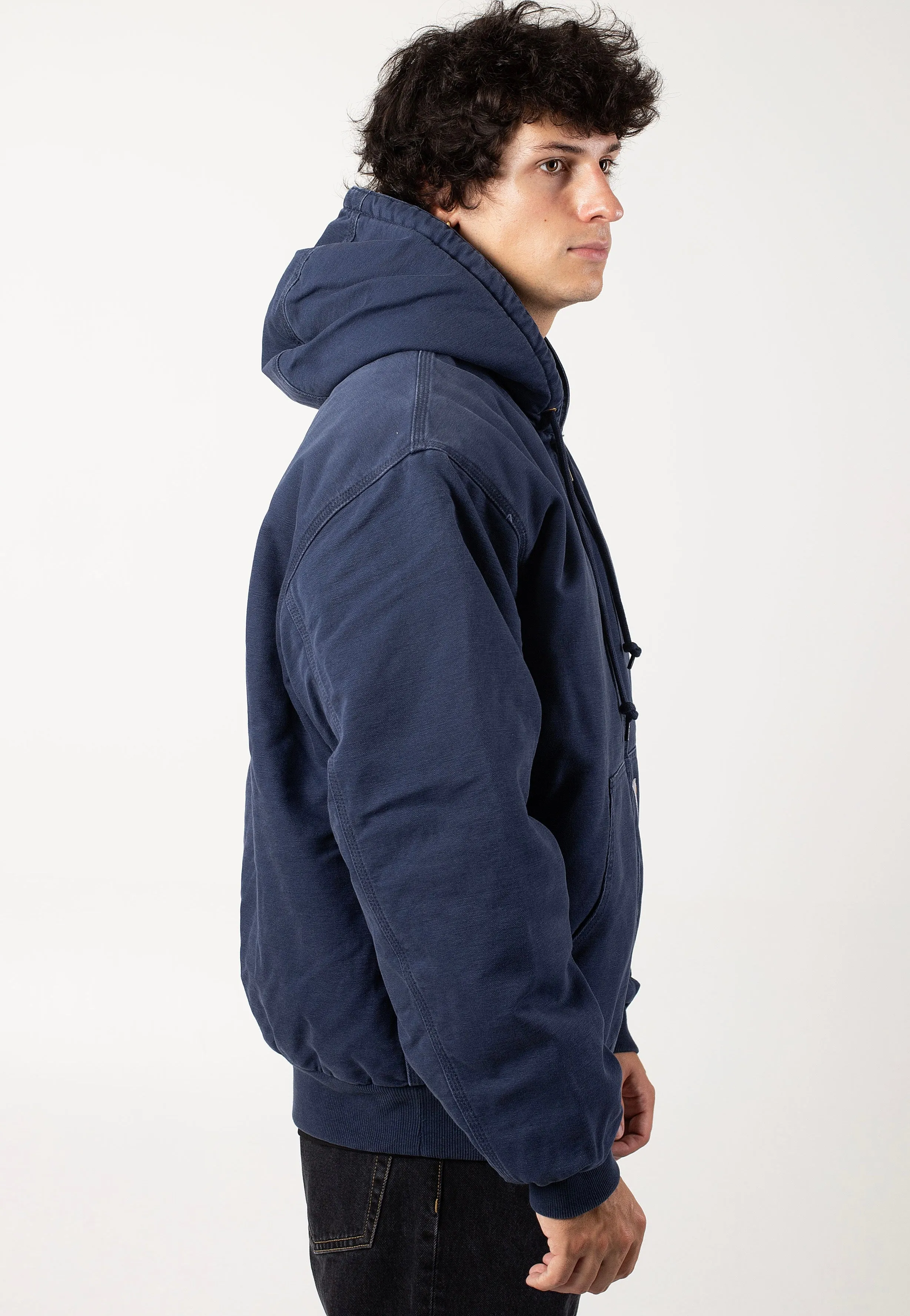Carhartt WIP - Og Active Aged Canvas Air Force Blue - Jacket Adjustable Hood