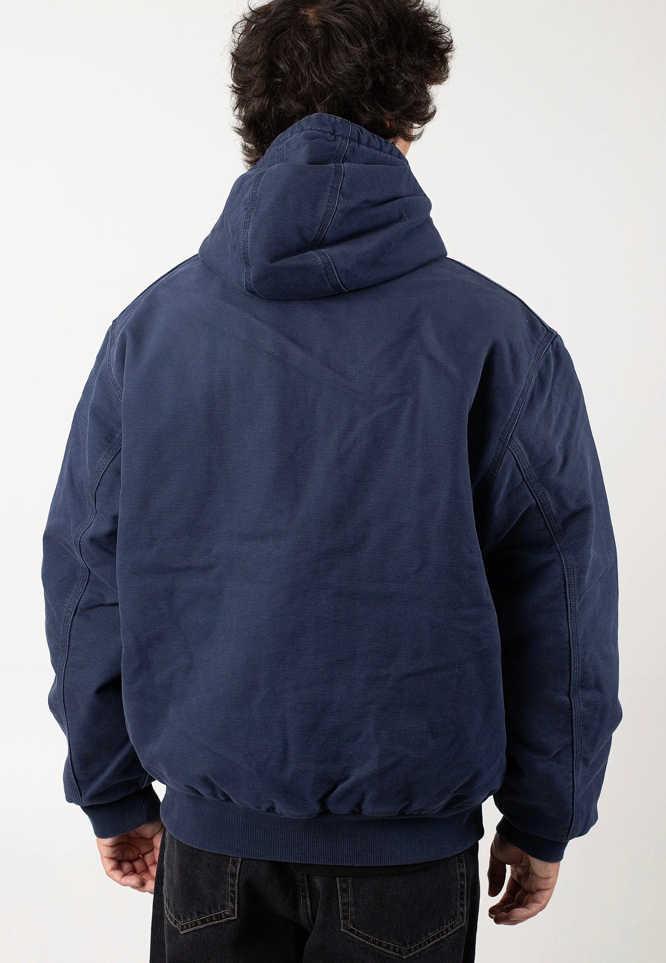 Carhartt WIP - Og Active Aged Canvas Air Force Blue - Jacket Adjustable Hood