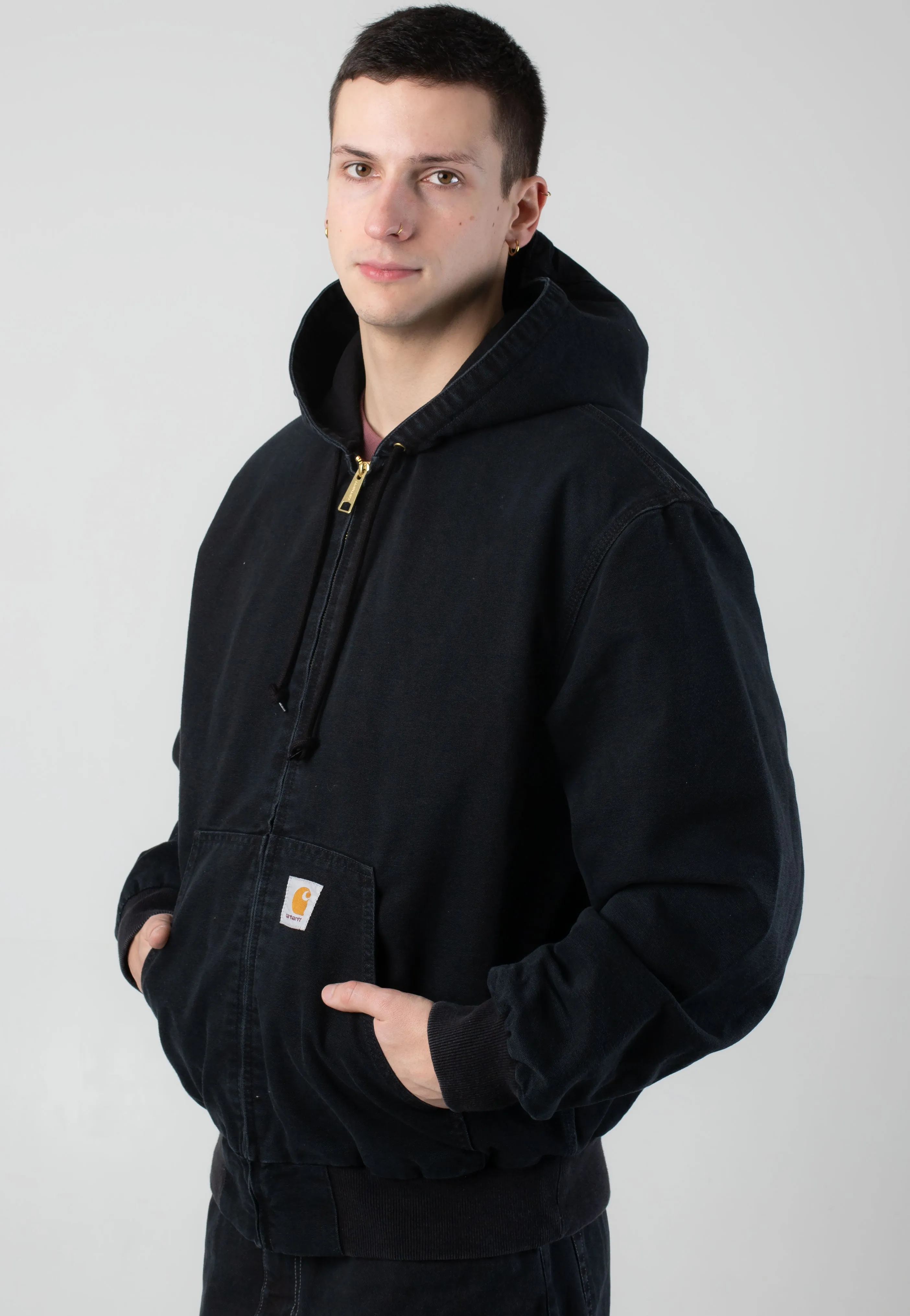 Carhartt WIP - OG Active Stone Canvas Black - Jacket Fabric