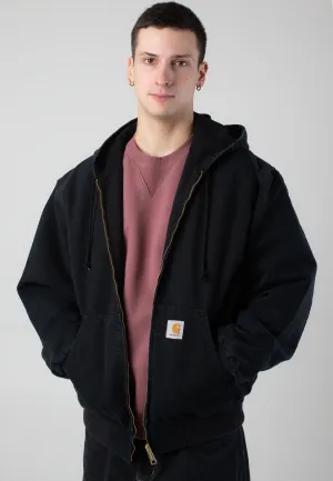 motorcyclist Hiking Gear Carhartt WIP - OG Active Stone Canvas Black - Jacket