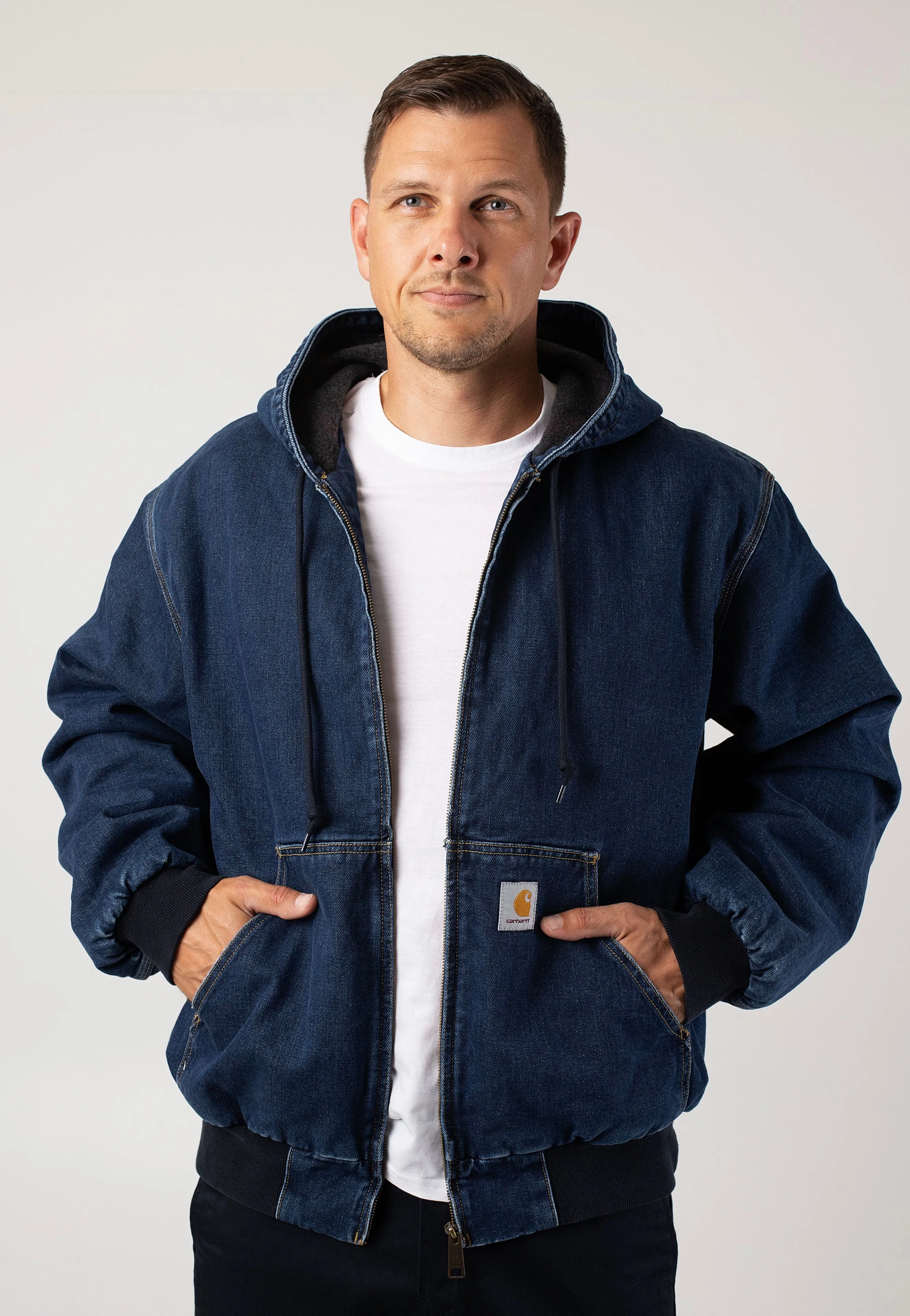 Carhartt WIP - OG Active Stone Washed Blue - Jacket Adjustable Feature