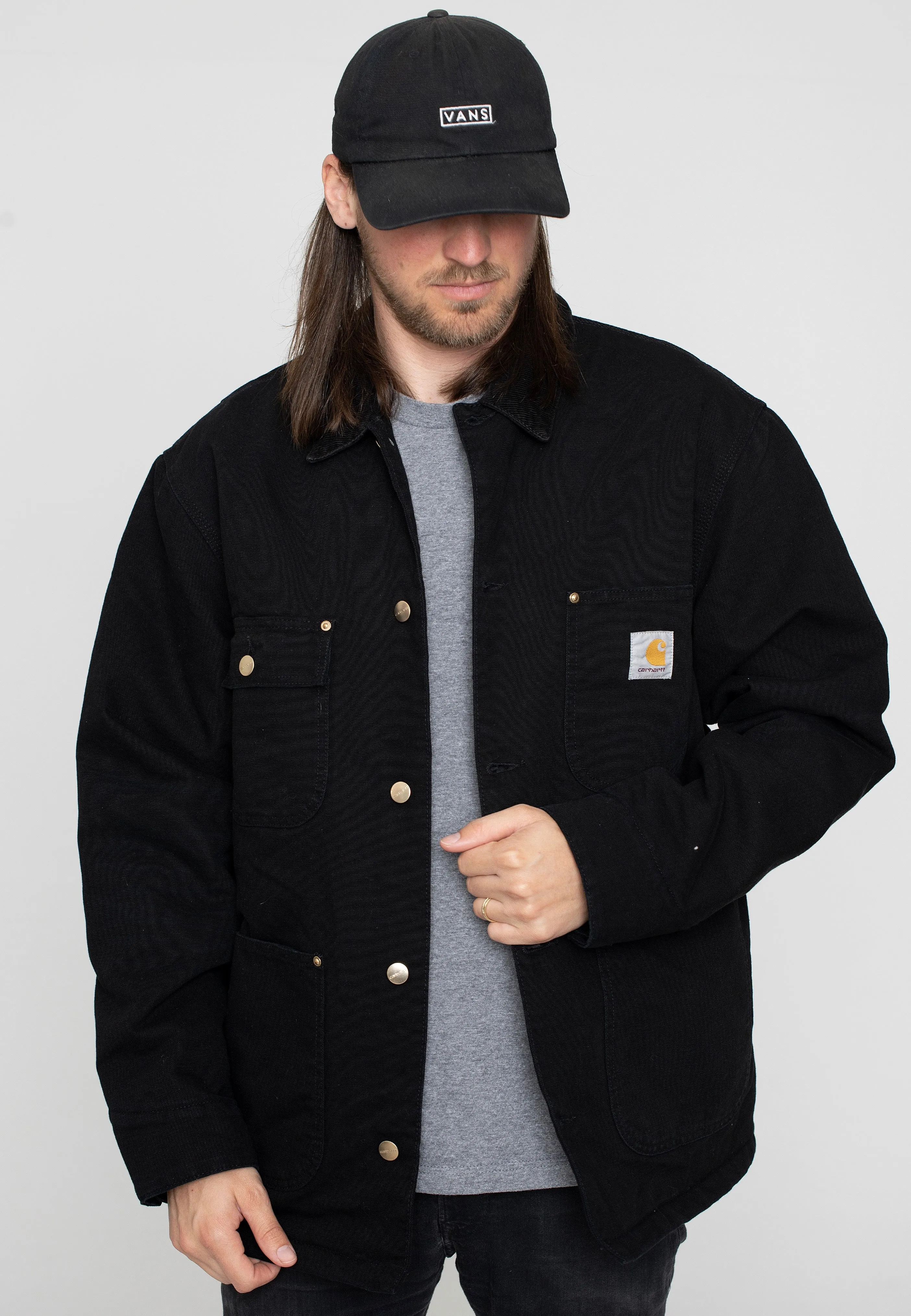 Motivate Approve Carhartt WIP - Og Chore Aged Canvas Black/Black - Jacket