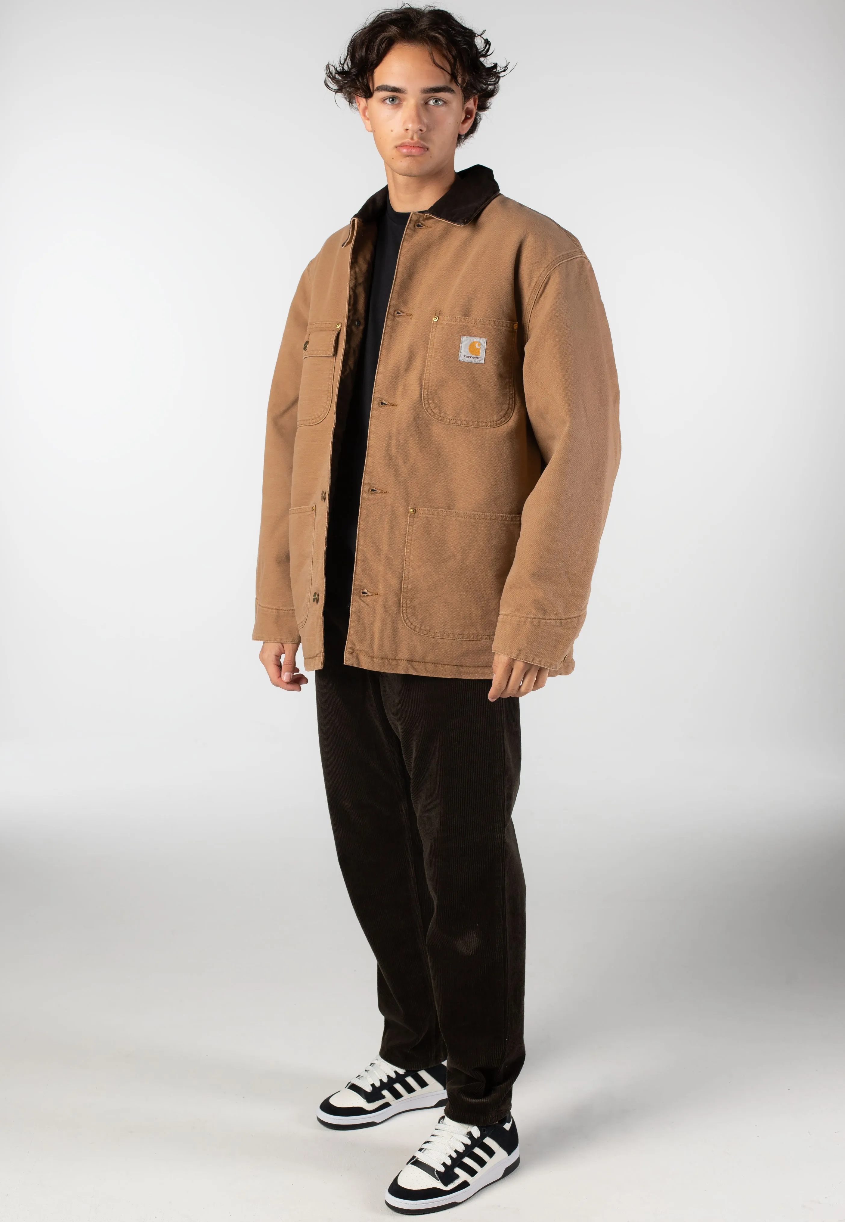 Commuter Fit Carhartt WIP - OG Chore Stone Canvas Hamilton Brown/Tobacco - Jacket