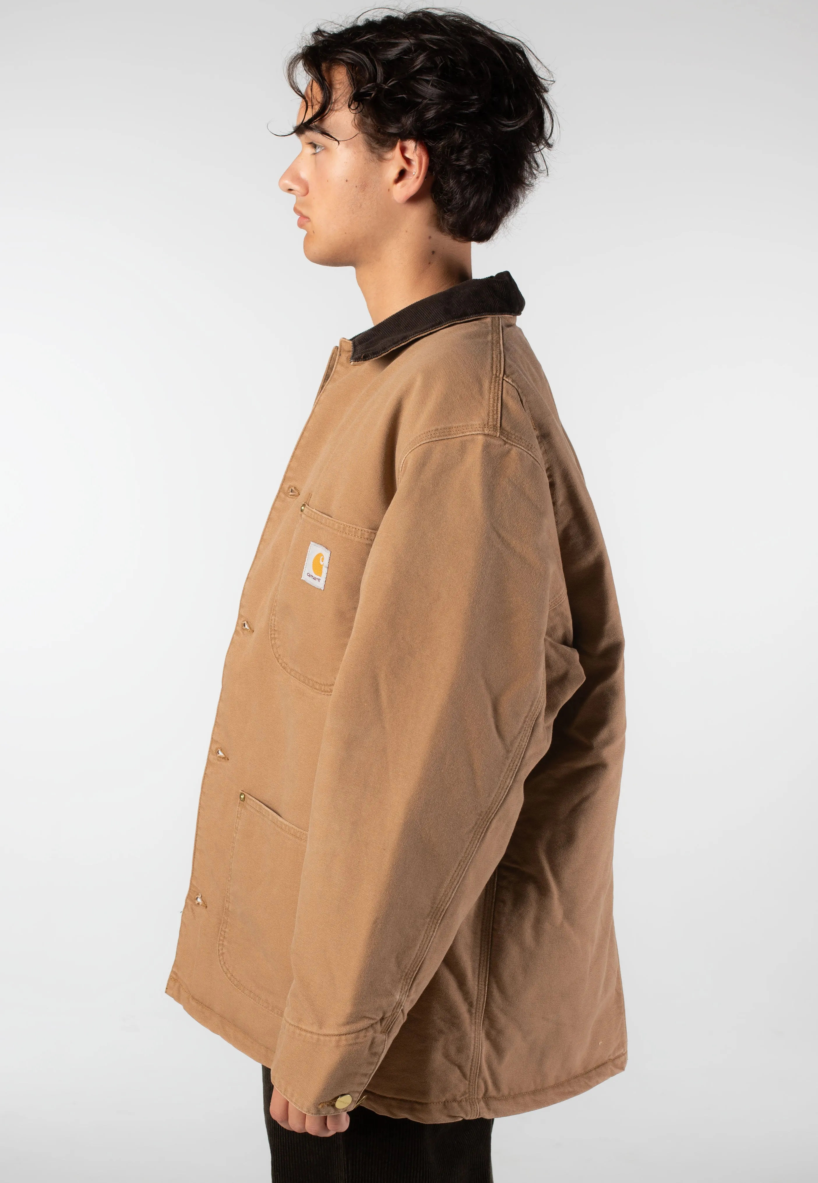 Carhartt WIP - OG Chore Stone Canvas Hamilton Brown/Tobacco - Jacket Seasonal Fit