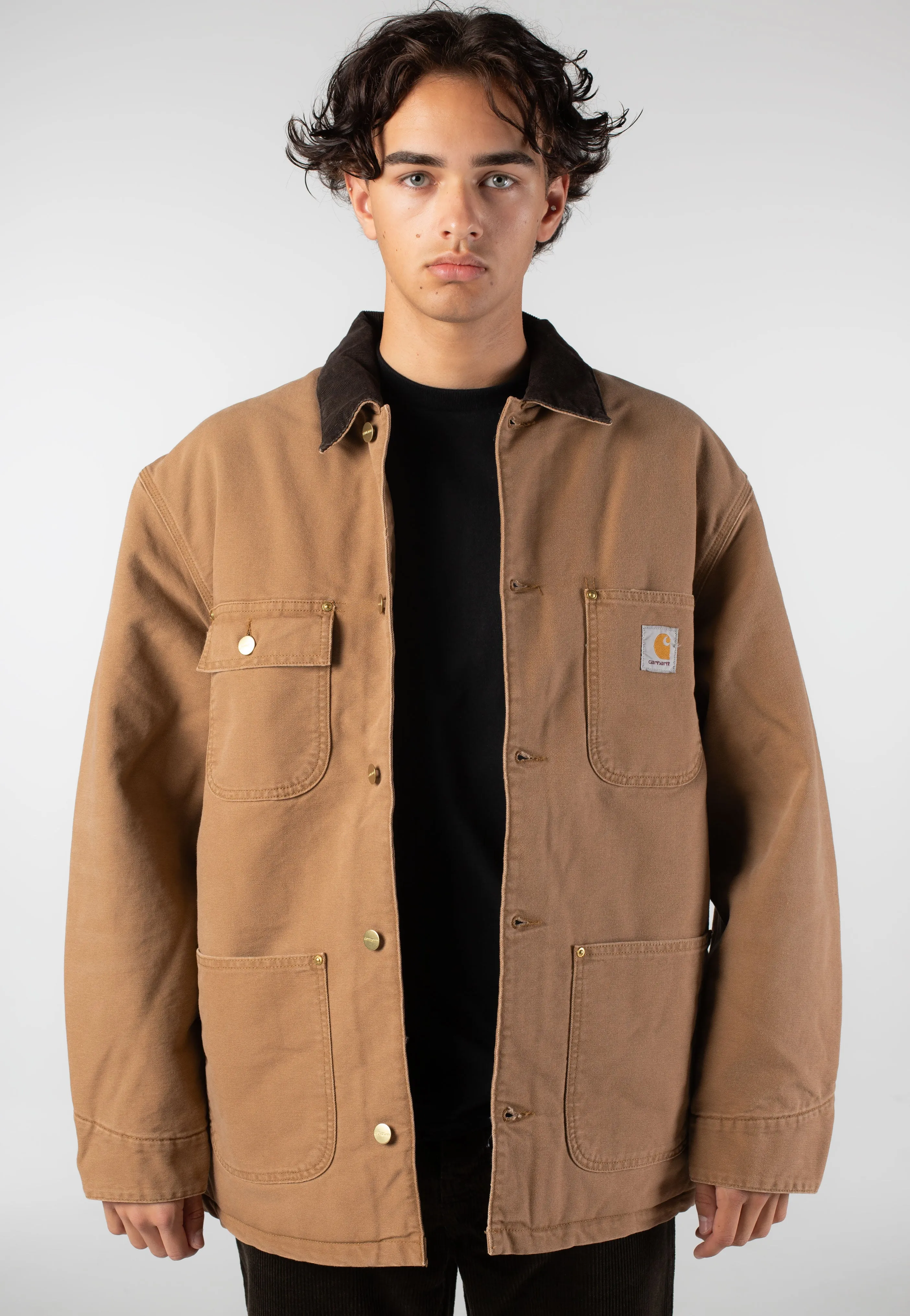 Carhartt WIP - OG Chore Stone Canvas Hamilton Brown/Tobacco - Jacket Seasonal Fit