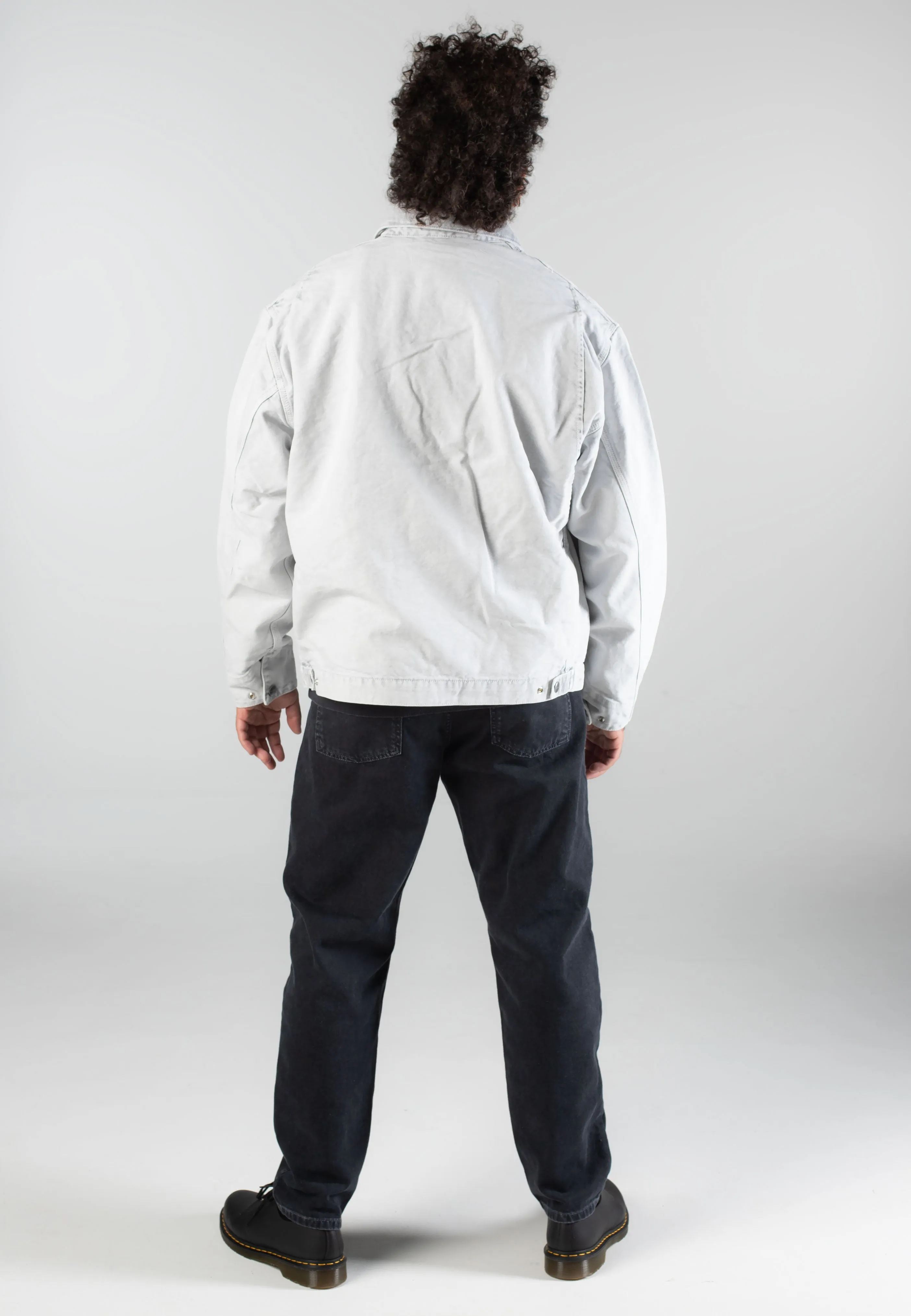 Carhartt WIP - OG Detroit Canvas Black/Black Chalk Wash - Jacket Smart Fit