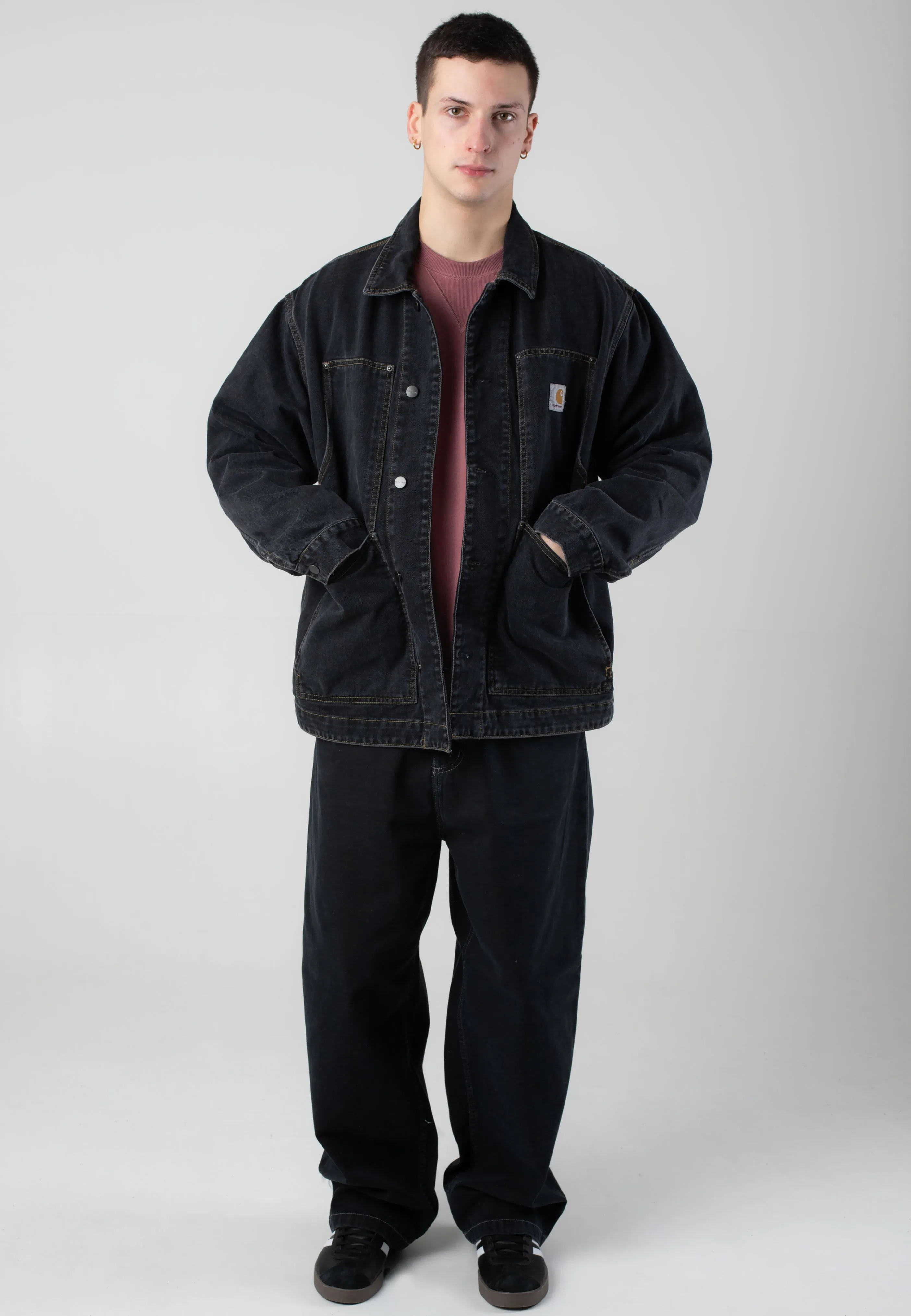 Carhartt WIP - OG Double Front Stone Washed Black - Jacket Laptop