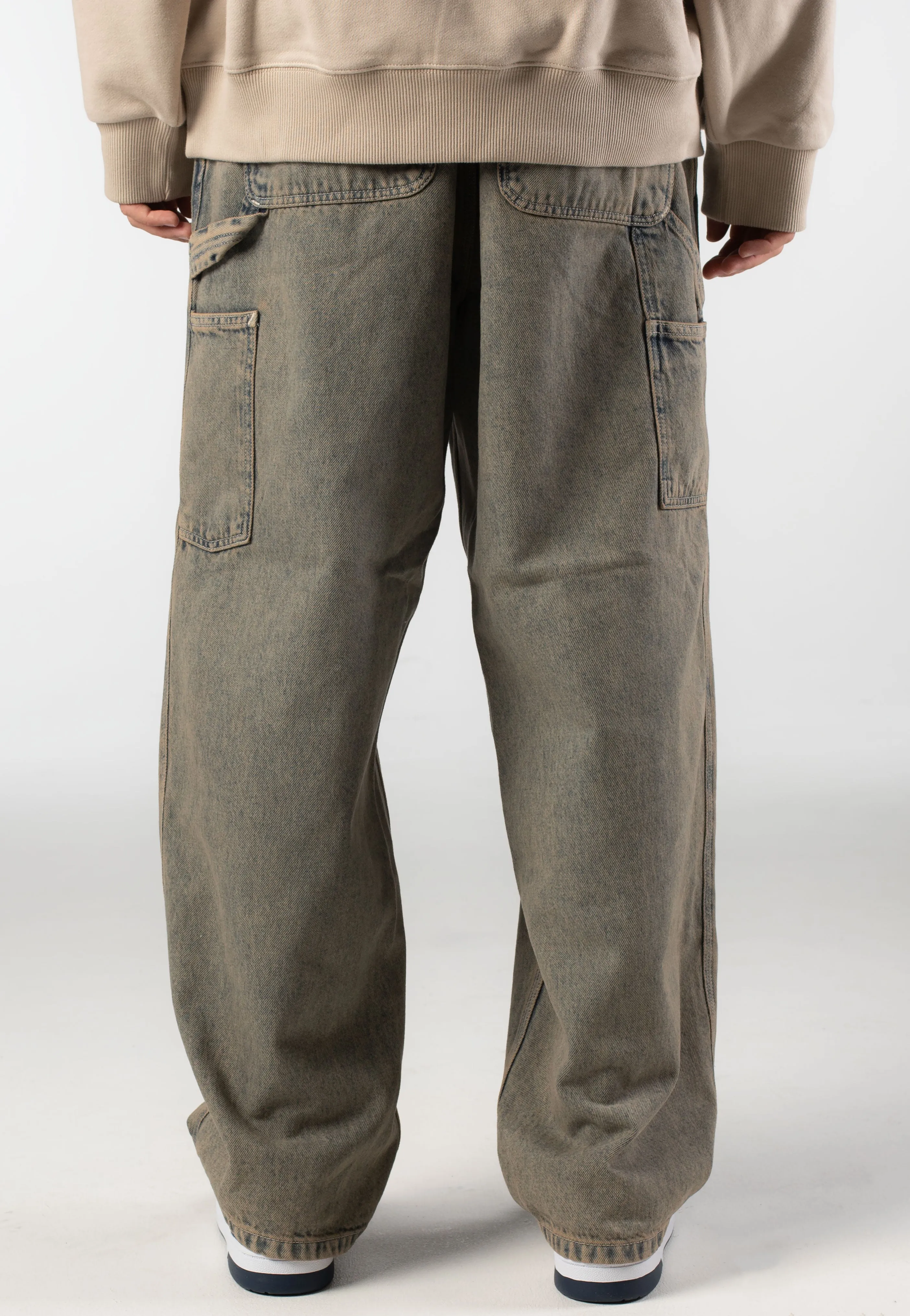 Carhartt WIP - OG Single Knee Blue/Leather Garment Dyed - Jeans Feel Good