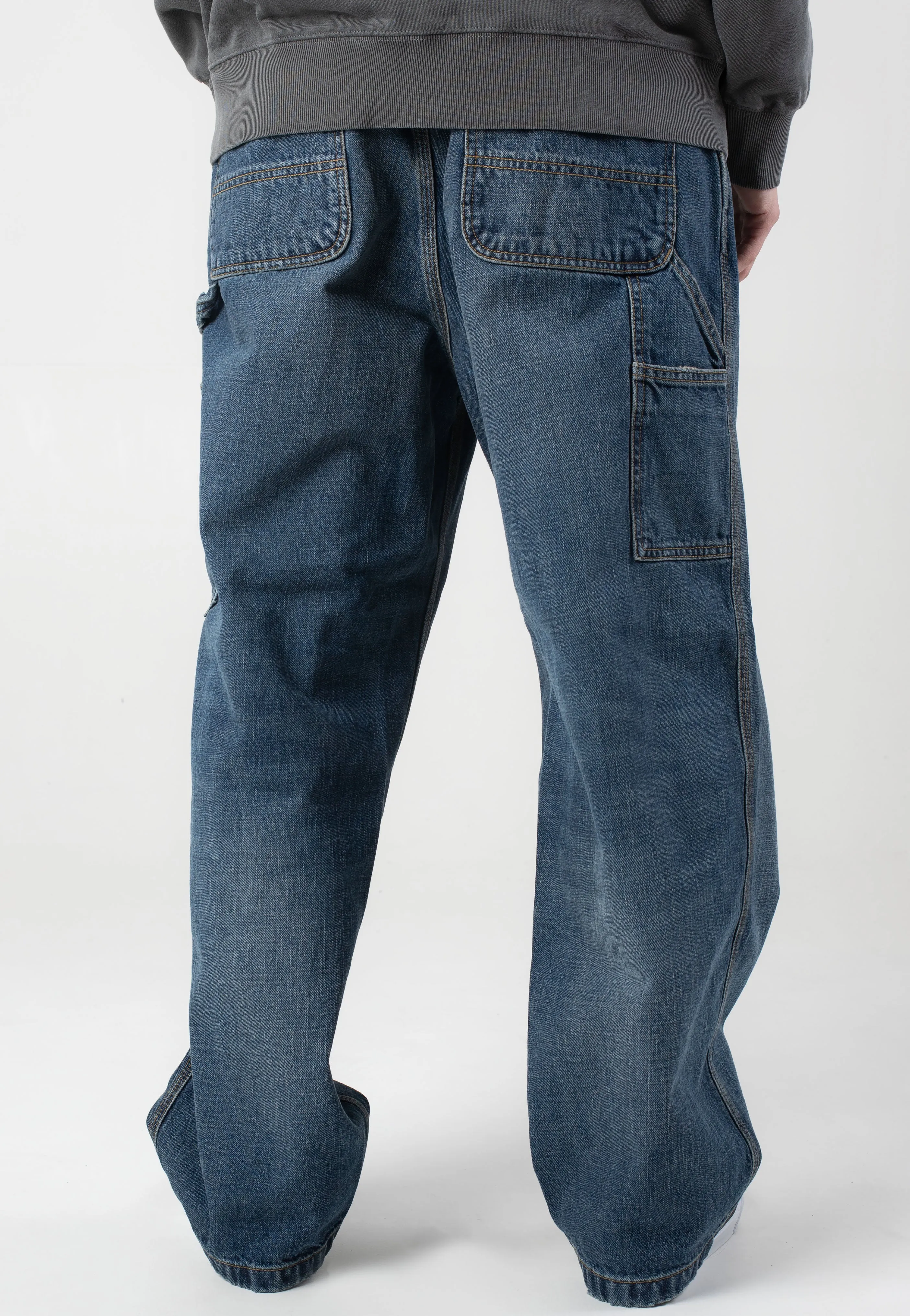 Carhartt WIP - OG Single Knee Dark Used Wash Blue - Pants Clean Lines