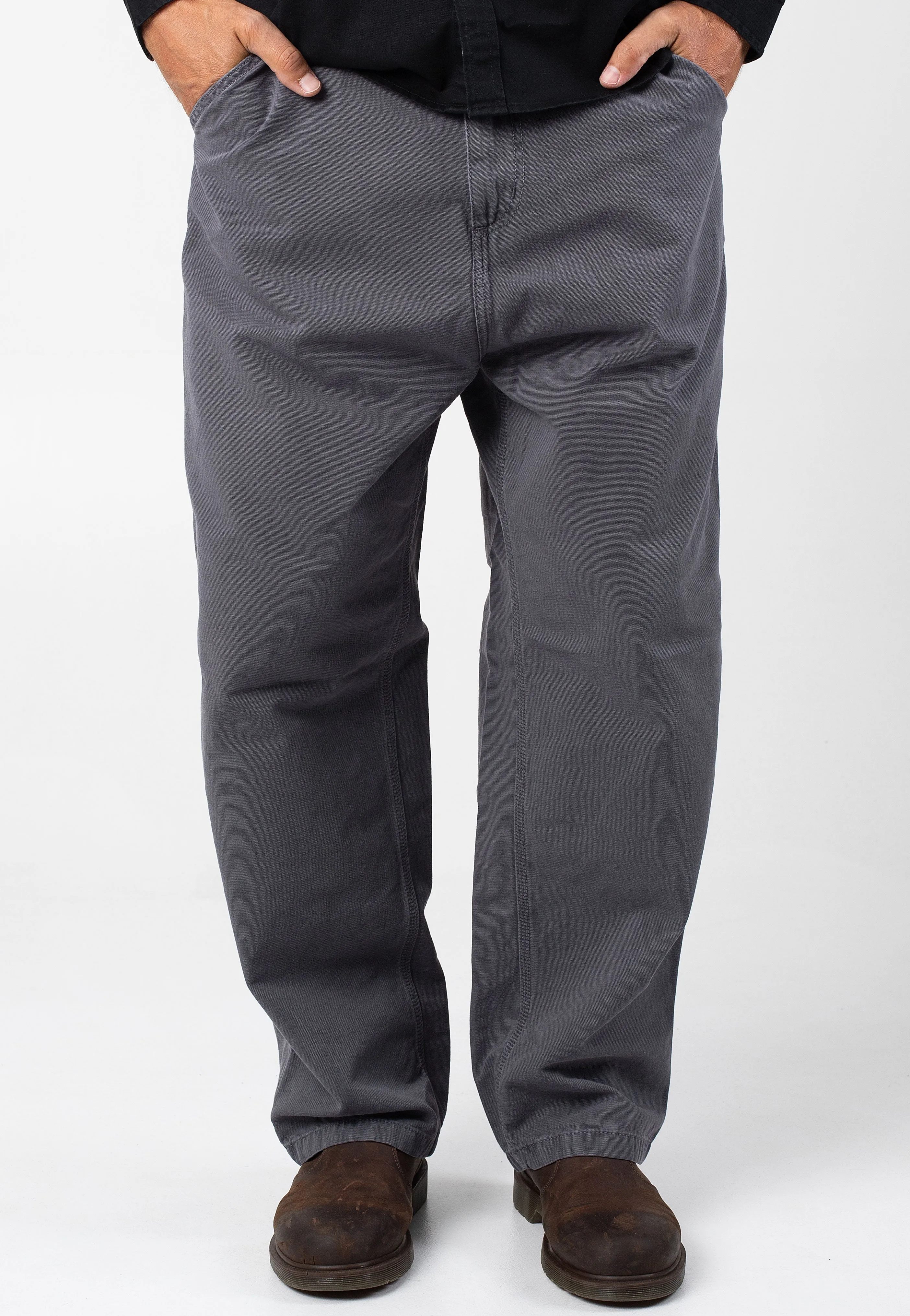 Carhartt WIP - Og Single Knee Stone Dyed Graphite - Pants Timeless Style