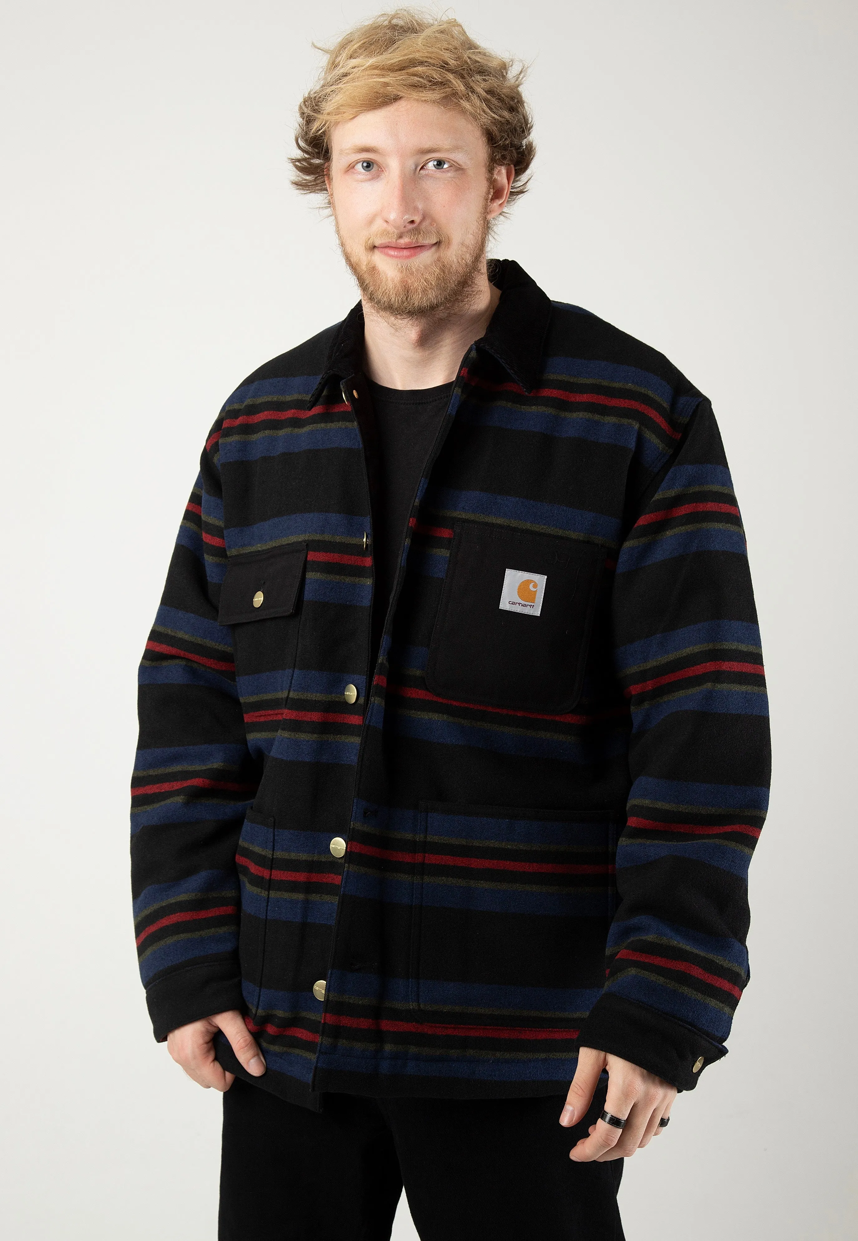 Collared music concert Carhartt WIP - Oregon Starco Stripe/ Black - Jacket
