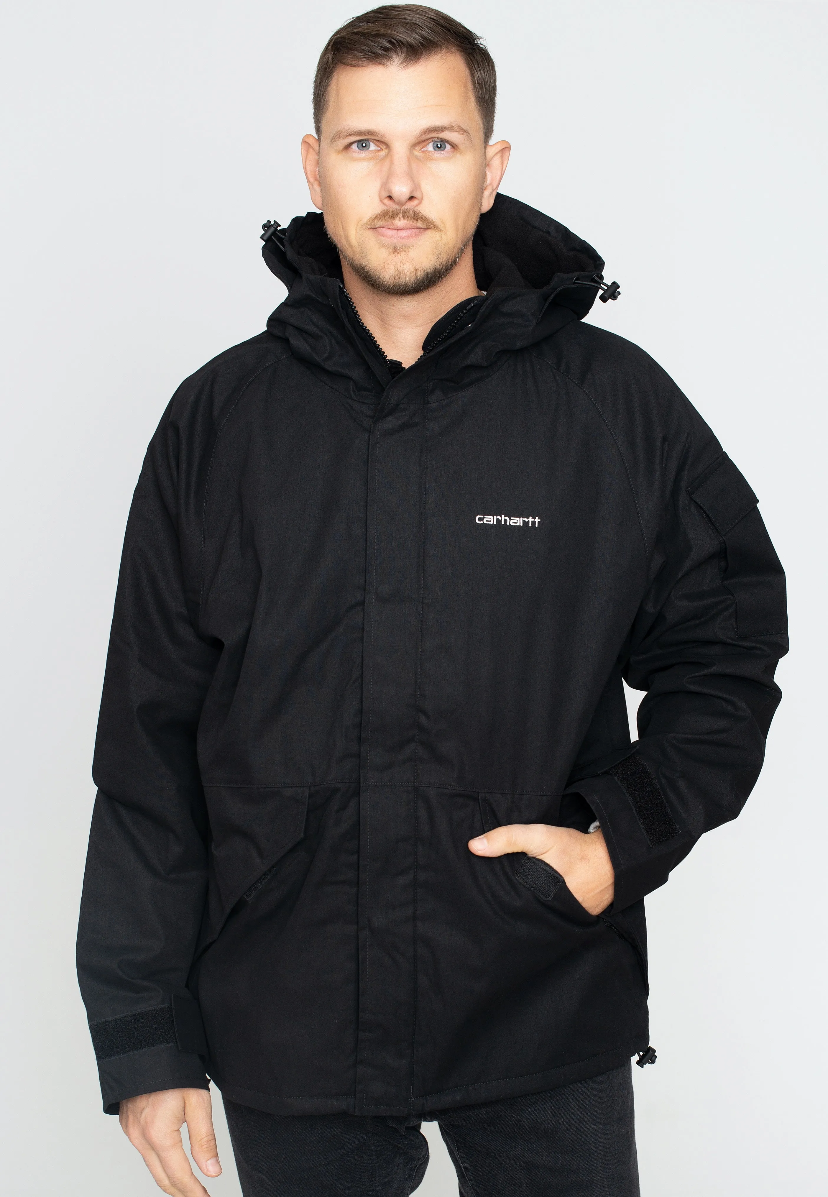 Carhartt WIP - Prospector Black/White - Jacket Cozy Lining Suspenders