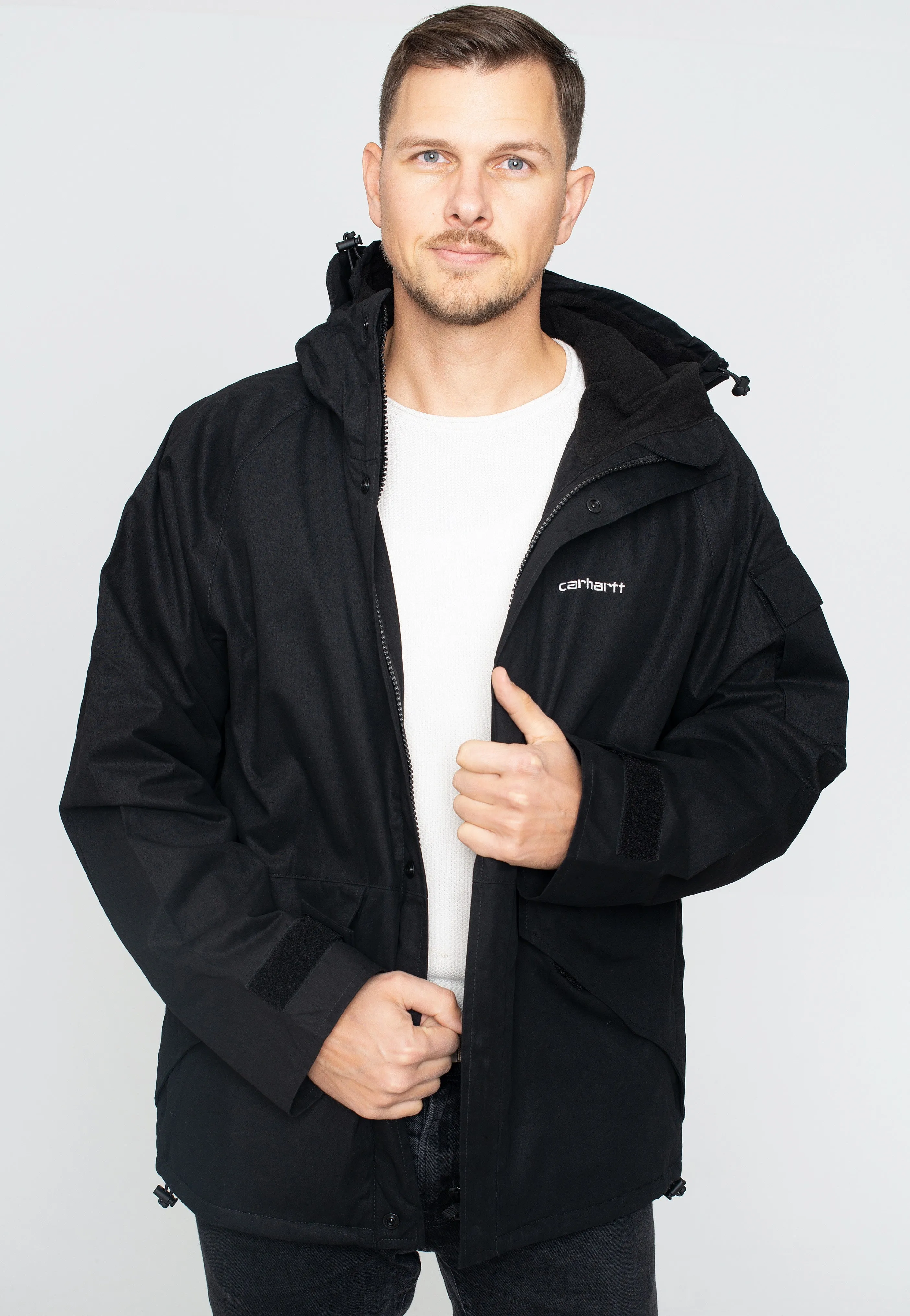 Carhartt WIP - Prospector Black/White - Jacket Snow - appropriate
