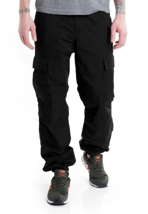 Carhartt WIP - Regular Cargo Columbia Ripstop Black Rinsed - Pants Easy Match