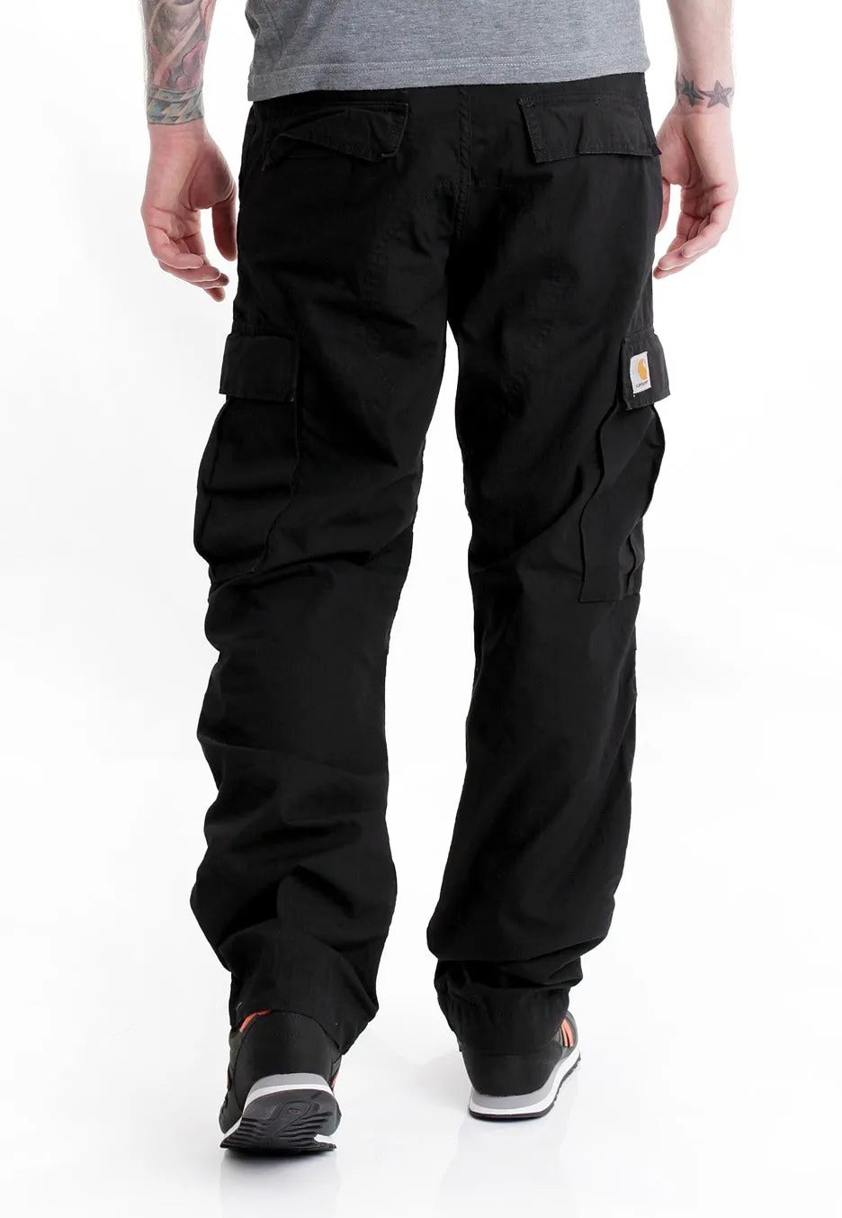 Carhartt WIP - Regular Cargo Columbia Ripstop Black Rinsed - Pants Premium Touch