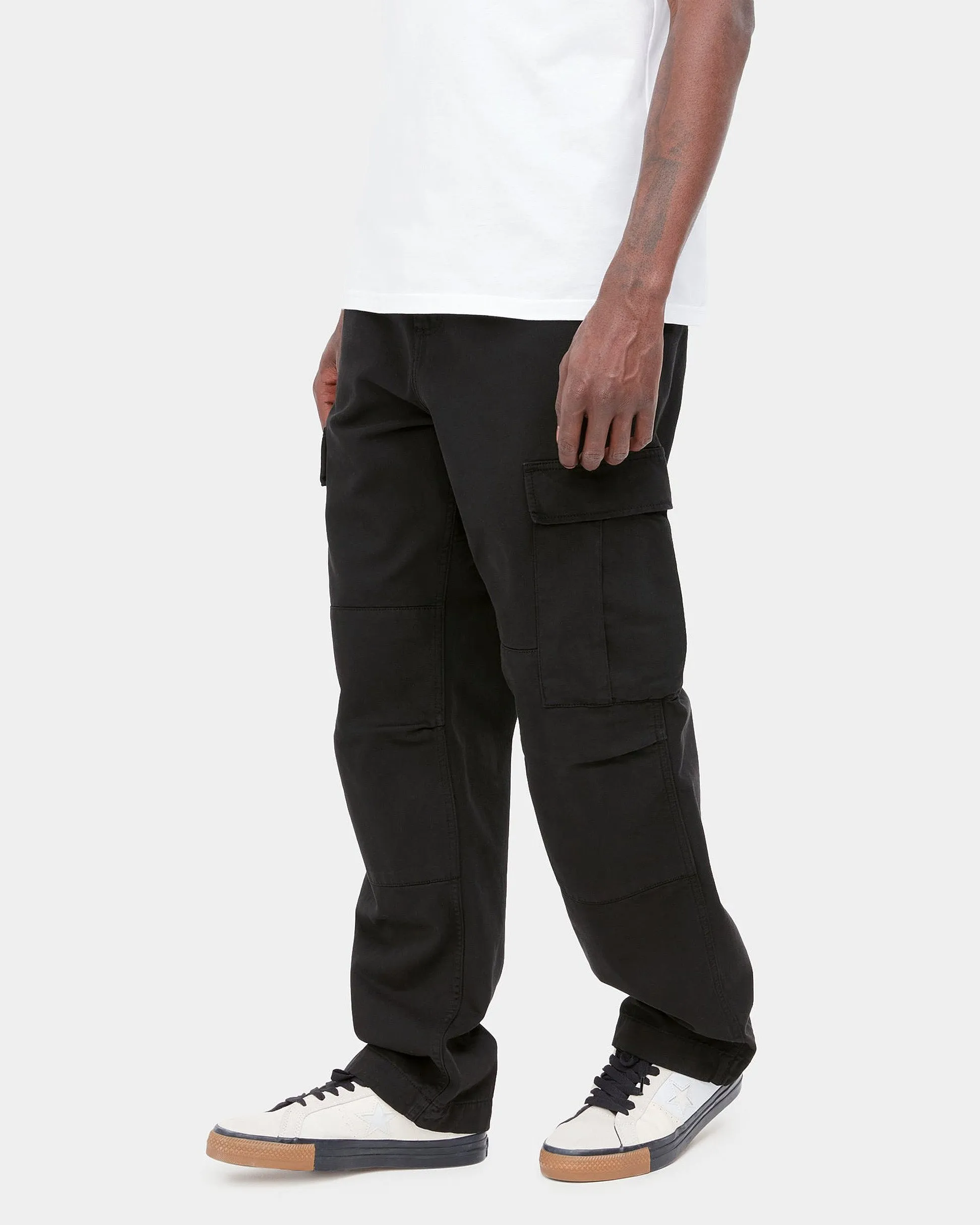 Carhartt WIP Regular Cargo Pant - Black Garment Dyed | Carhartt WIP Chinos & Non-Denim Pants | JEANSTORE