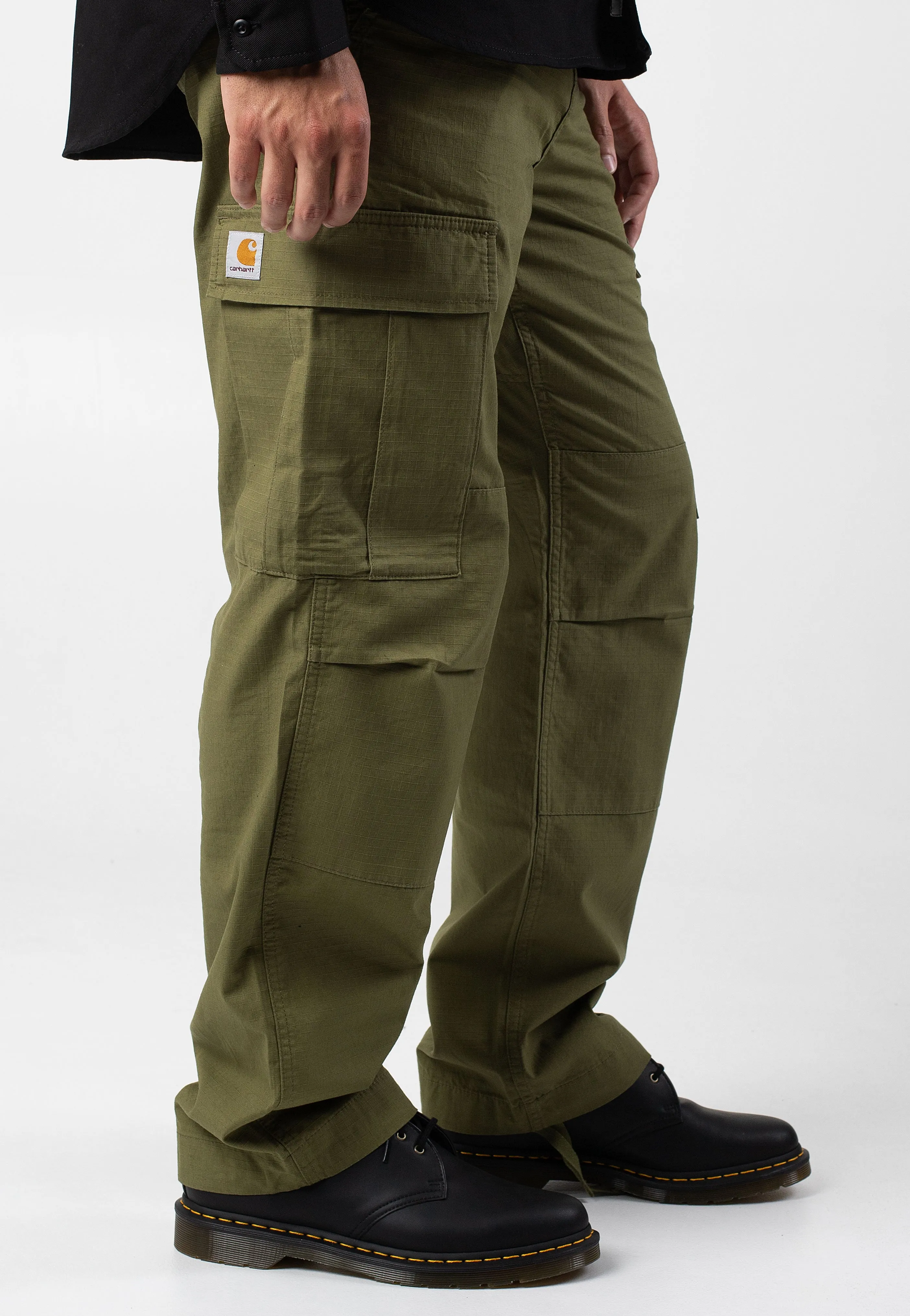 Carhartt WIP - Regular Cargo Rinsed Capulet - Pants Soft Waistband