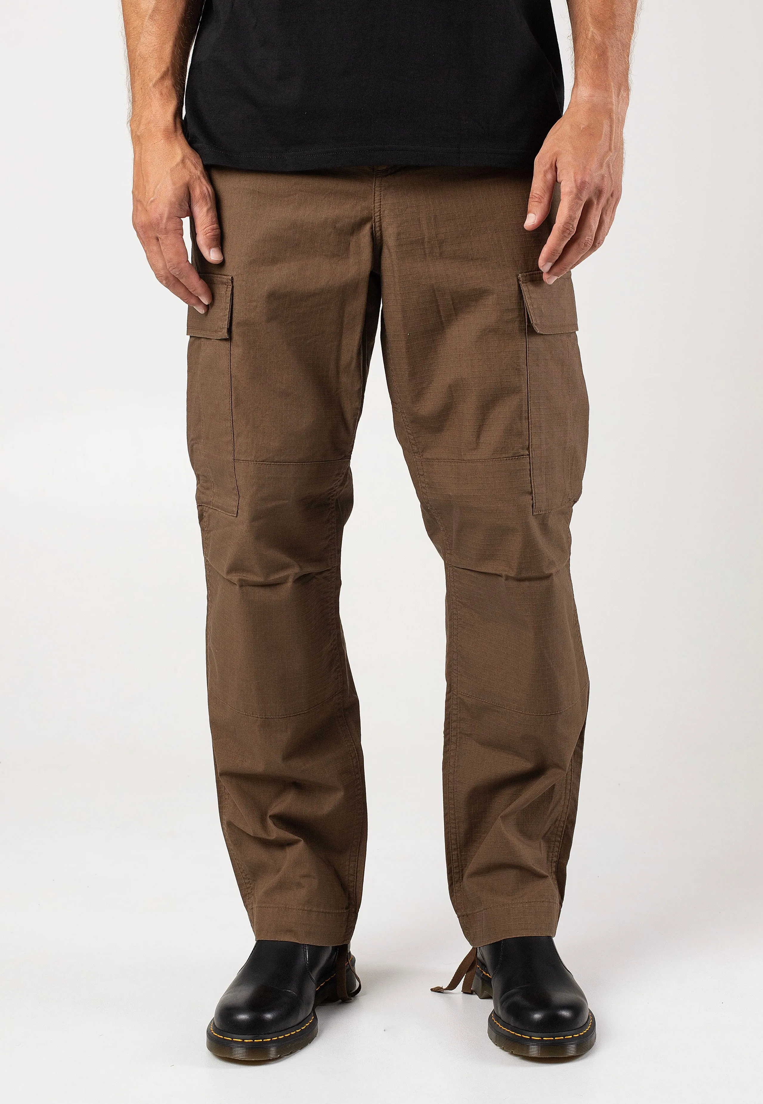 Carhartt WIP - Regular Cargo Rinsed Chocolate - Pants Fashionable Style