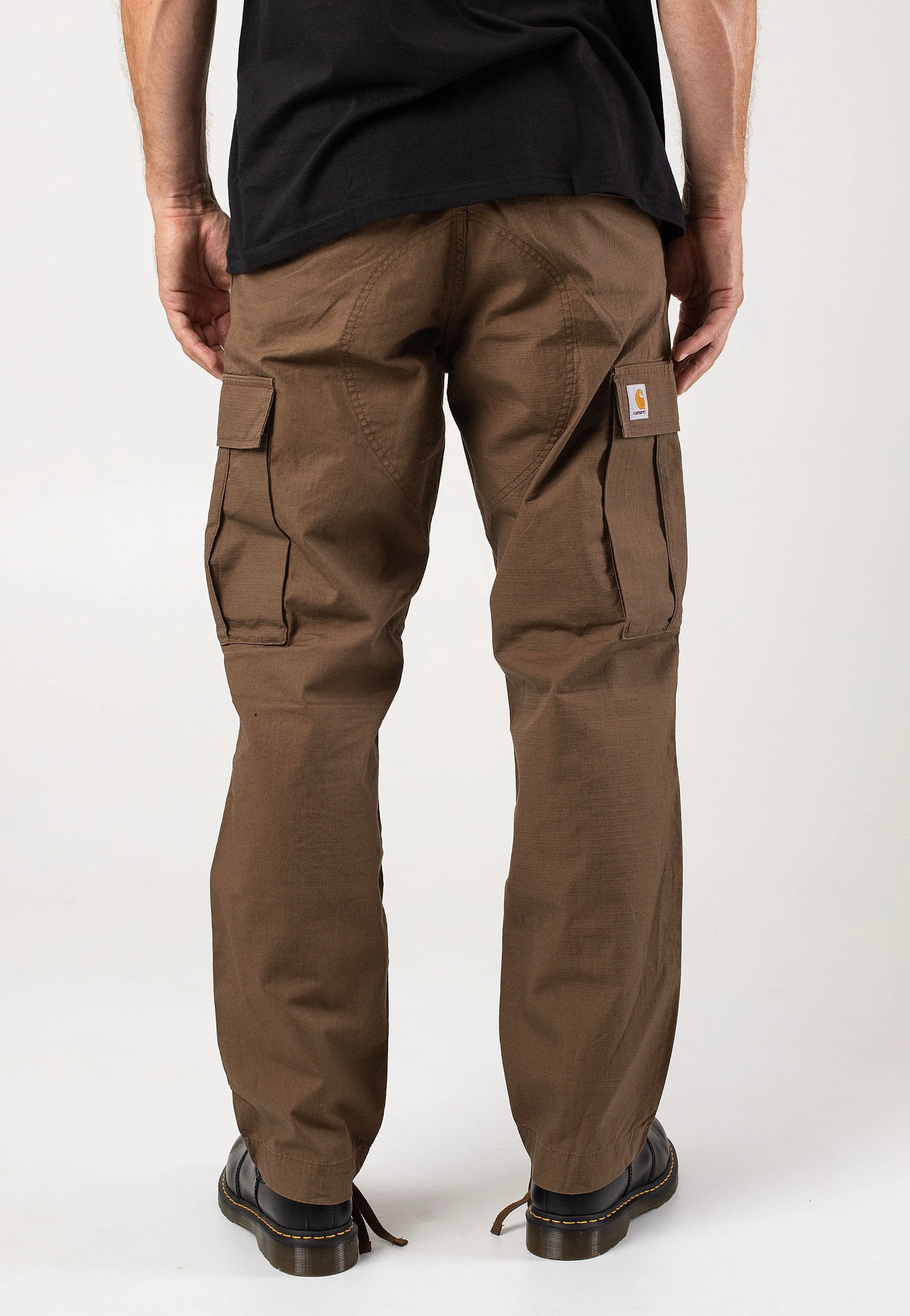 Carhartt WIP - Regular Cargo Rinsed Chocolate - Pants Fashionable Style