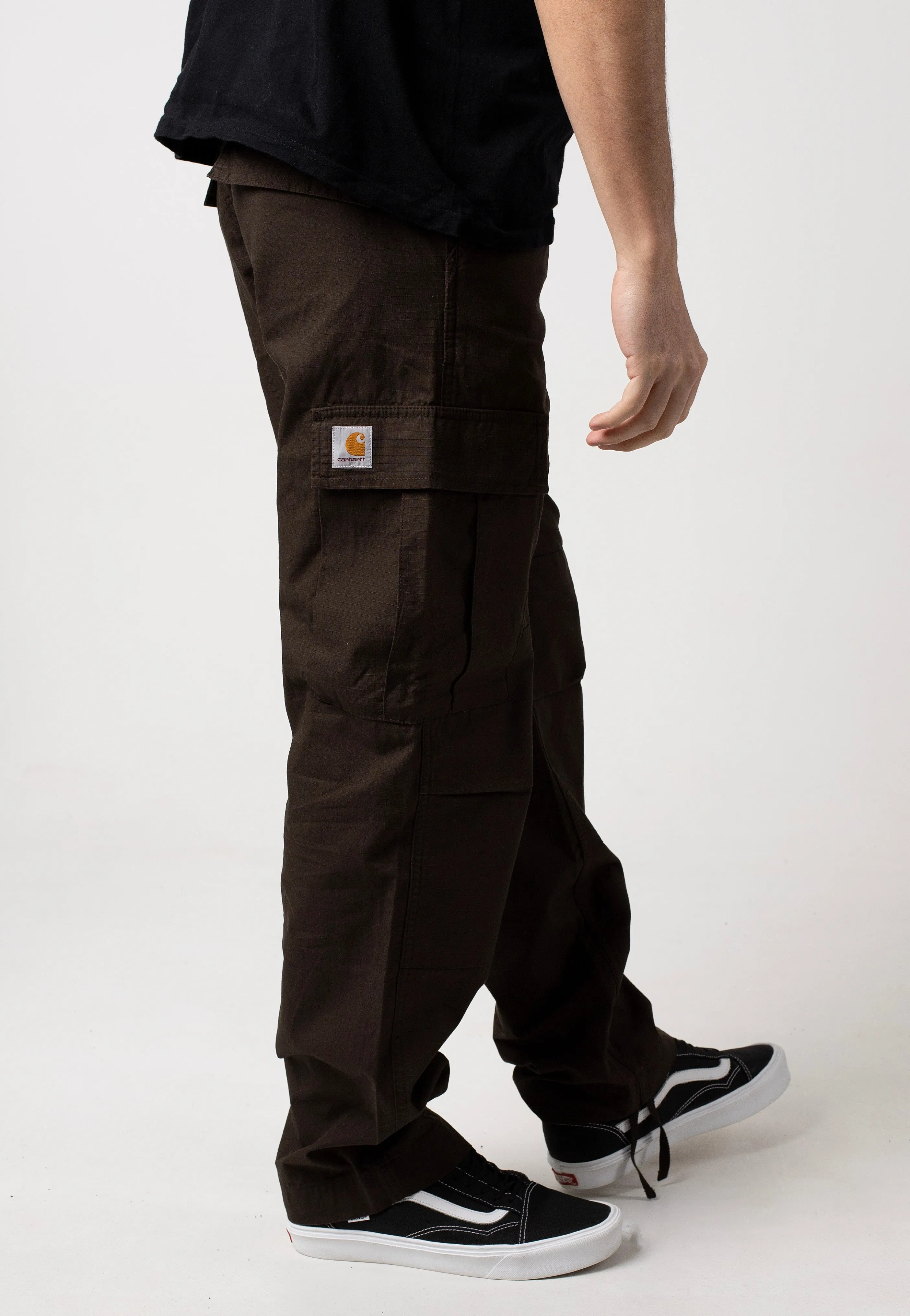 Carhartt WIP - Regular Cargo Rinsed Tobacco - Pants Comfortable Wear