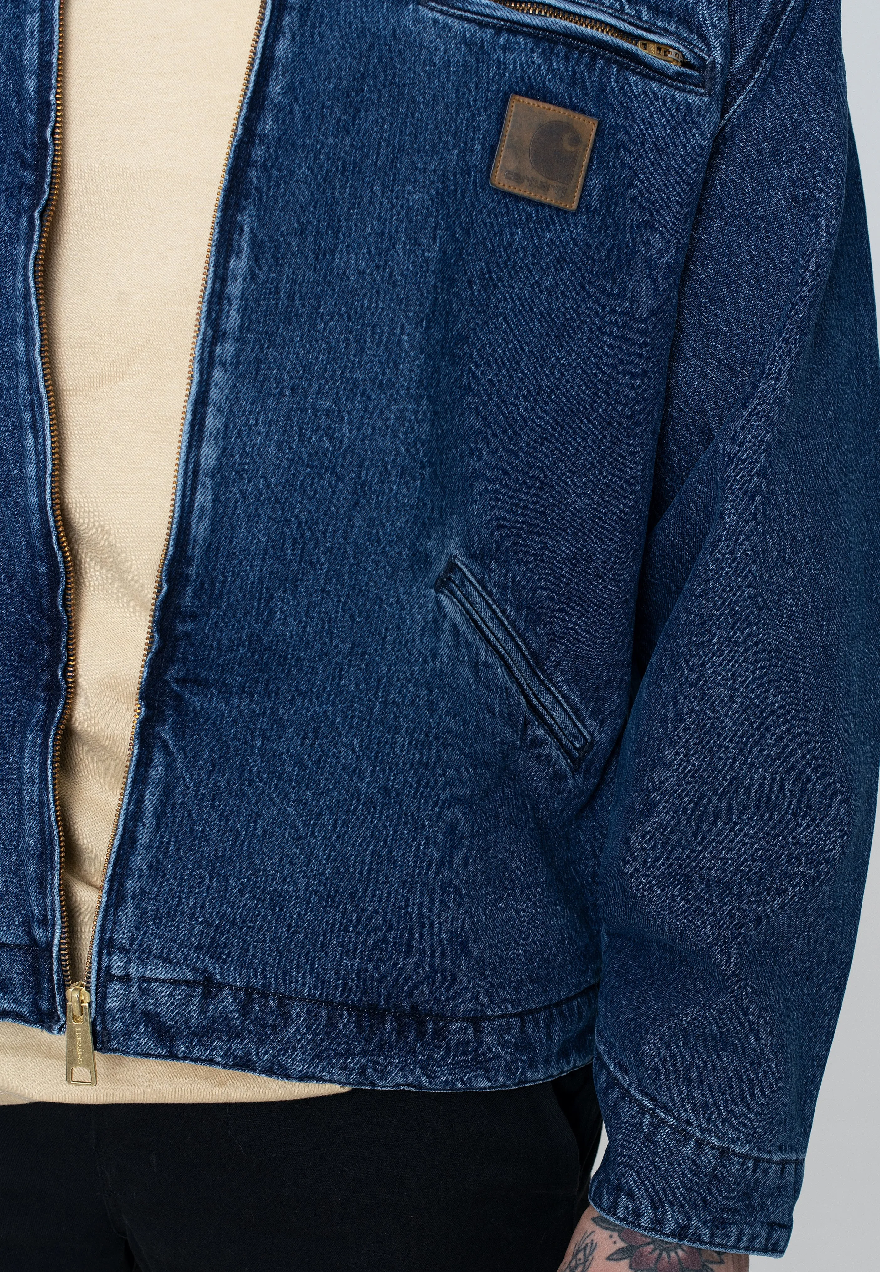 Carhartt WIP - Rider Stone Washed Blue - Jacket Adjustable fits