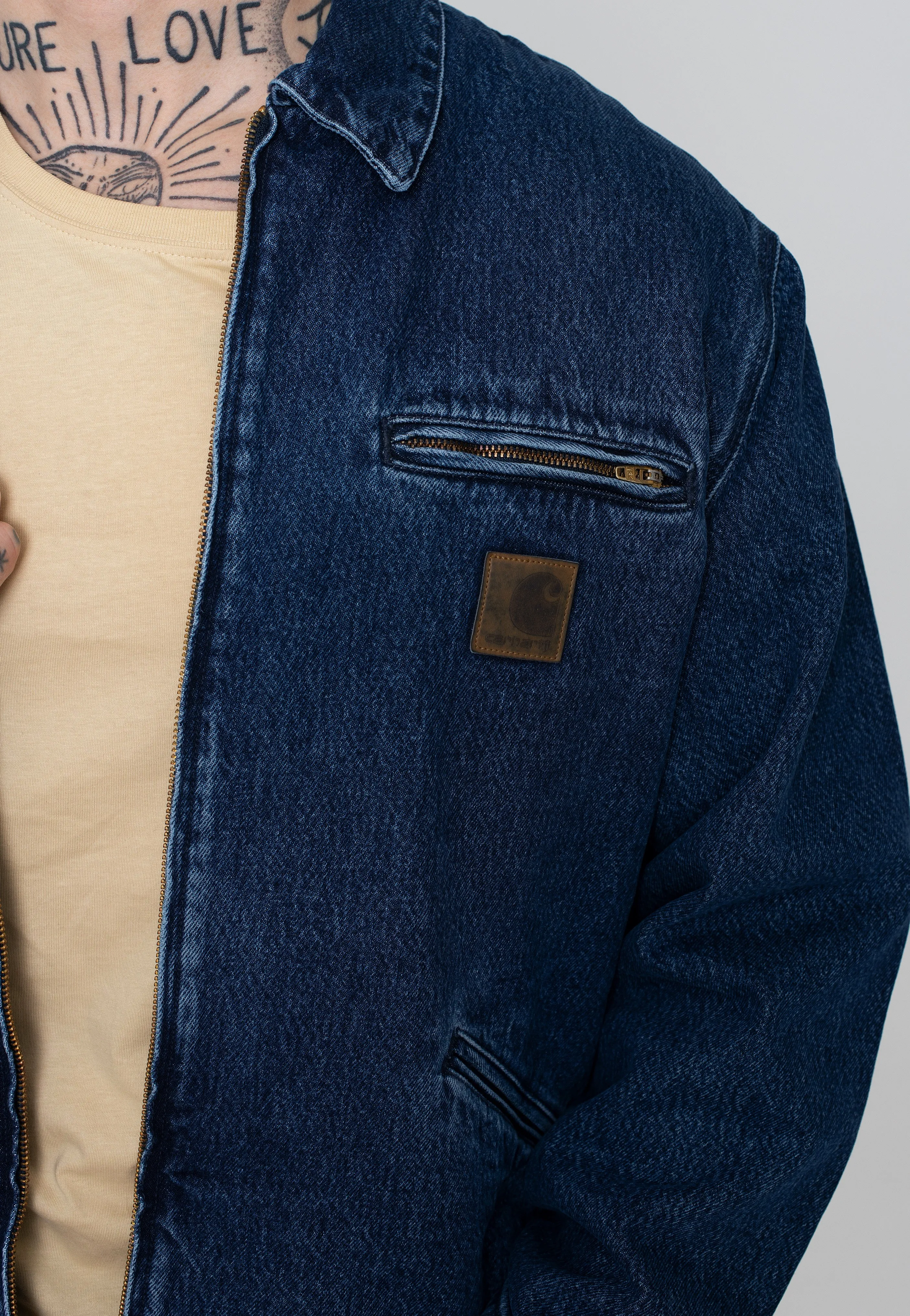 Carhartt WIP - Rider Stone Washed Blue - Jacket Adjustable fits