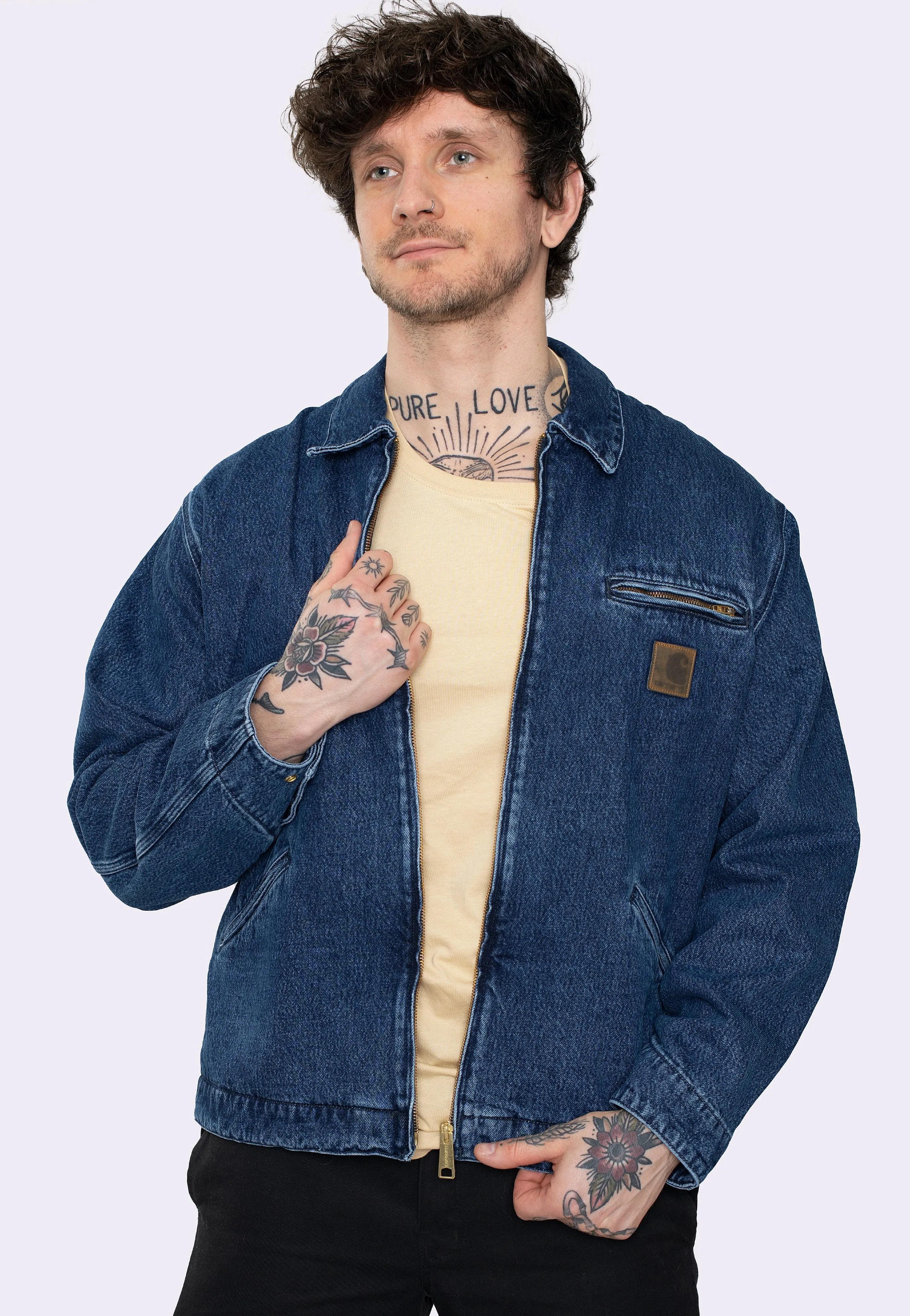 Carhartt WIP - Rider Stone Washed Blue - Jacket Adjustable fits