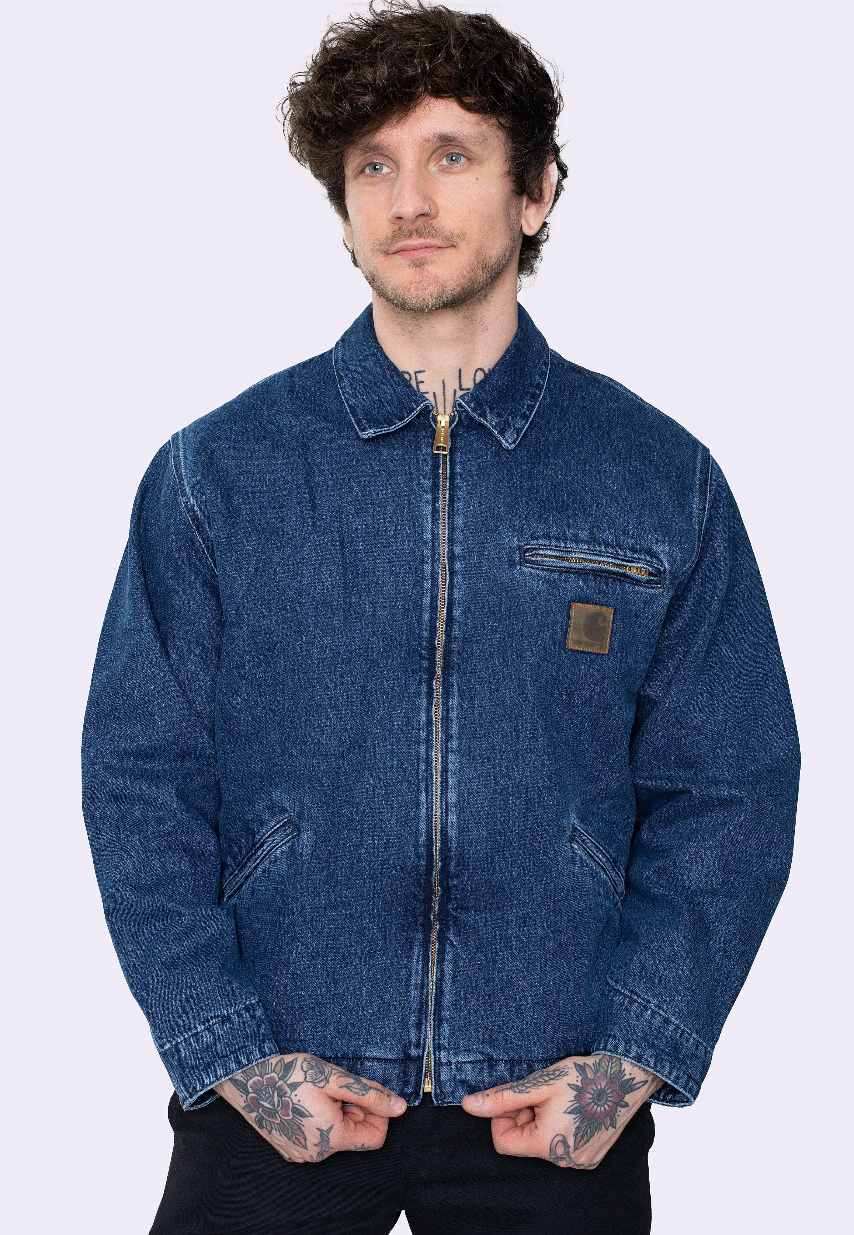Carhartt WIP - Rider Stone Washed Blue - Jacket popular among fashionistas Target