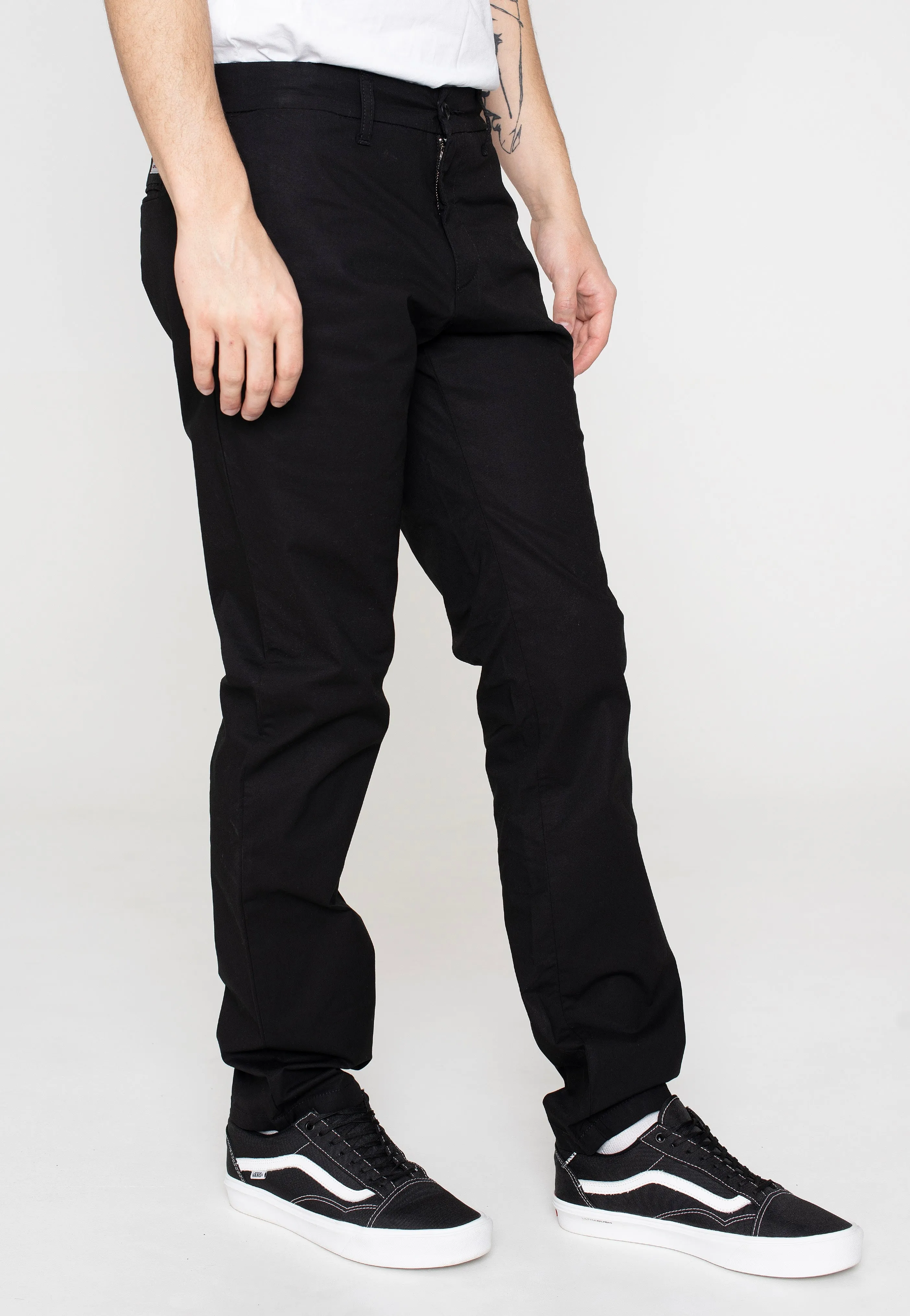 Carhartt WIP - Sid Rinsed Black - Pants Skinny Fit