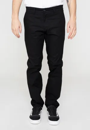 Carhartt WIP - Sid Rinsed Black - Pants Simple Comfort