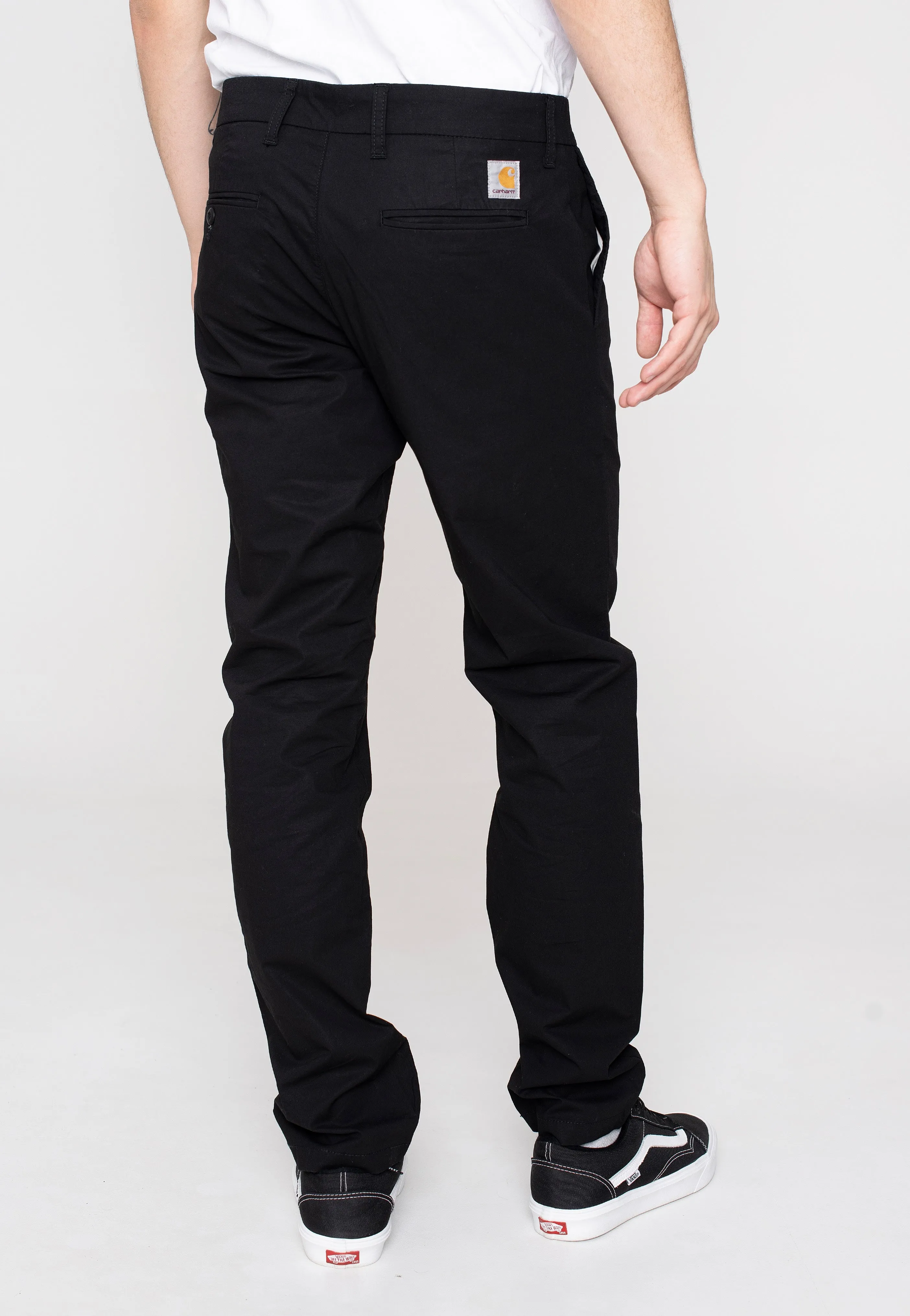 Carhartt WIP - Sid Rinsed Black - Pants Skinny Fit