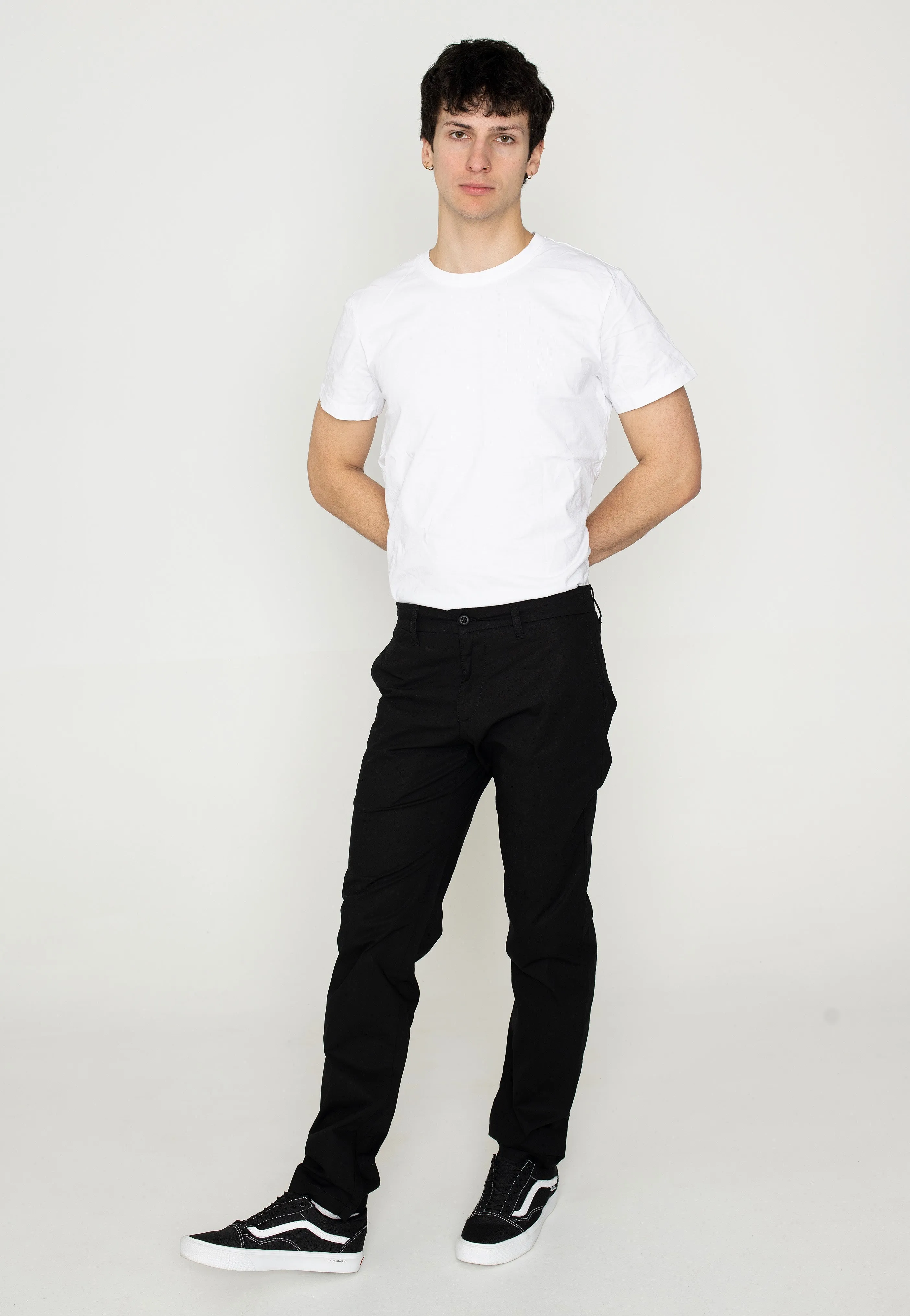 Carhartt WIP - Sid Rinsed Black - Pants Skinny Fit